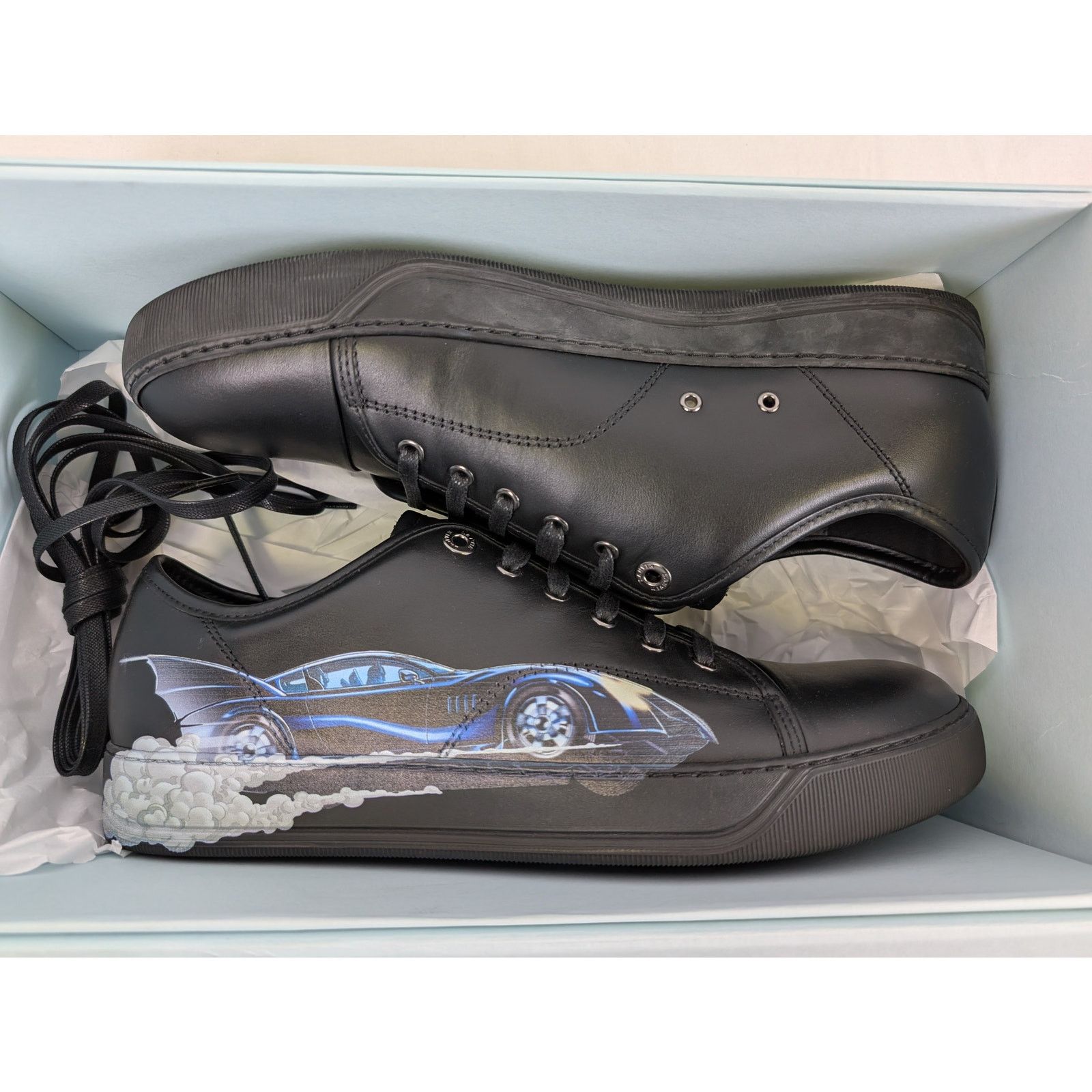 Lanvin o1rshd1 DBBI Low Top Sneakers in Black Size US 9 / EU 42 - 13 Thumbnail