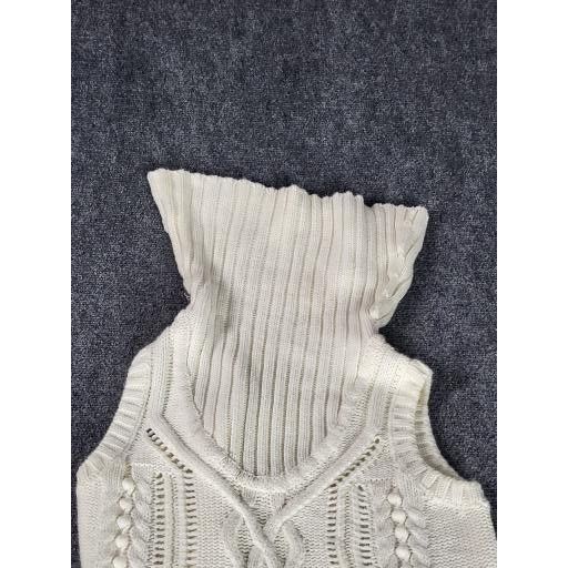 Other Piper & Blue Sweater Dress Women Sz XL White Cable Knit Cowl Size XL / US 12-14 / IT 48-50 - 6 Thumbnail