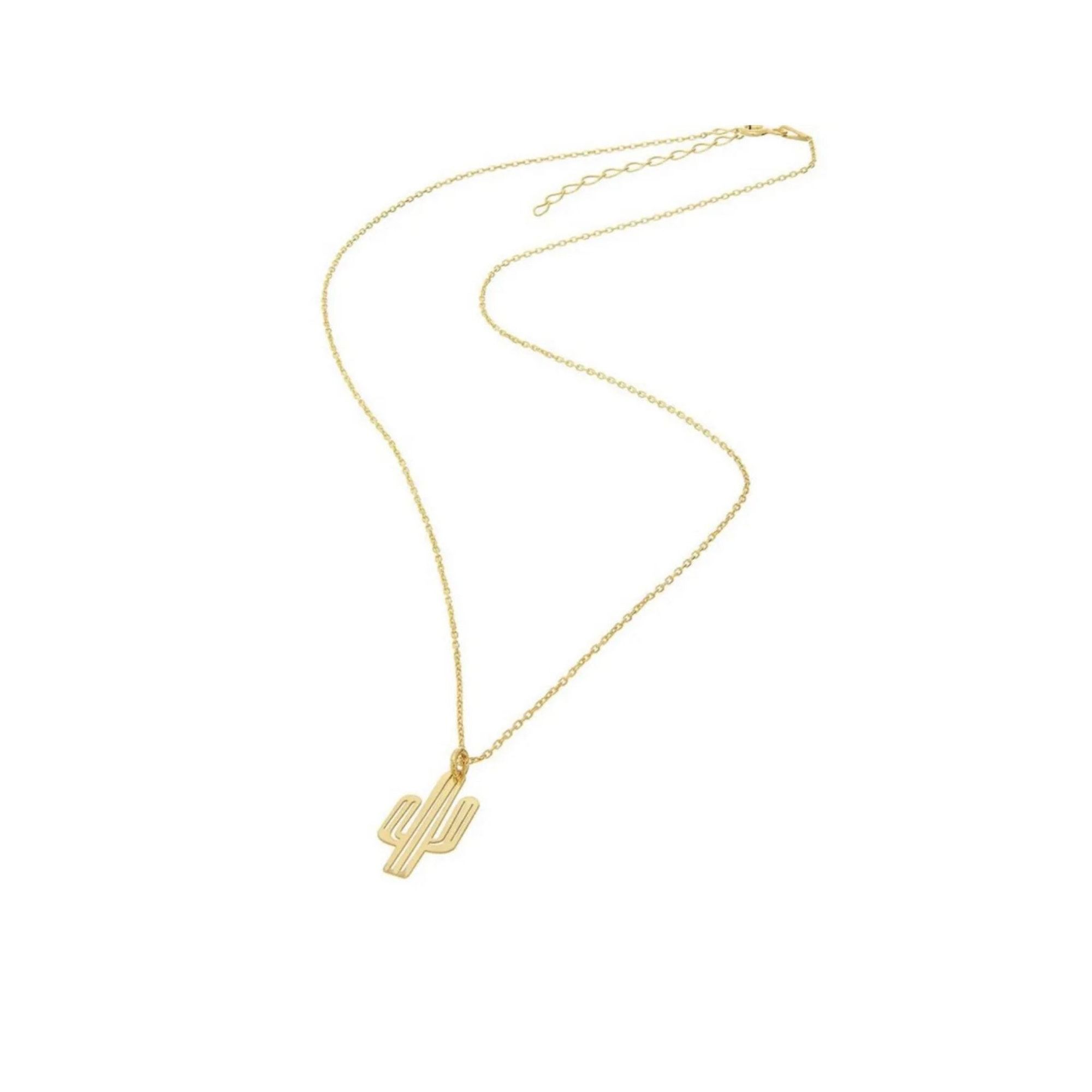 Other New Cactus Sterling Silver 14K Gold Vermeil Pendant Necklace Size ONE SIZE - 1 Thumbnail