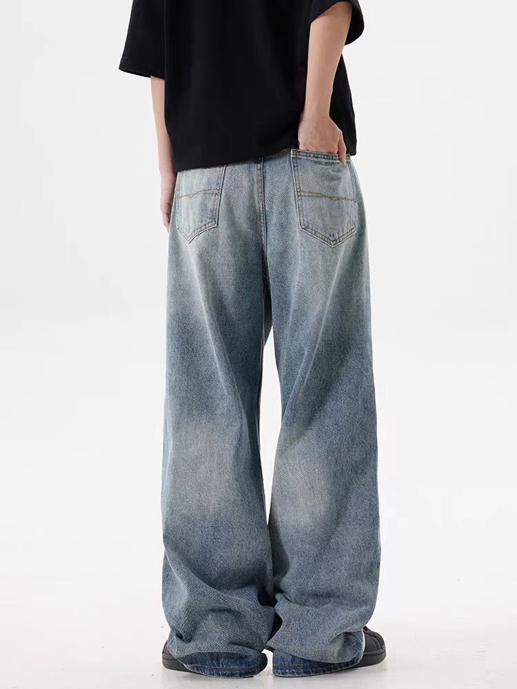 baggy washed vintage casual jeans