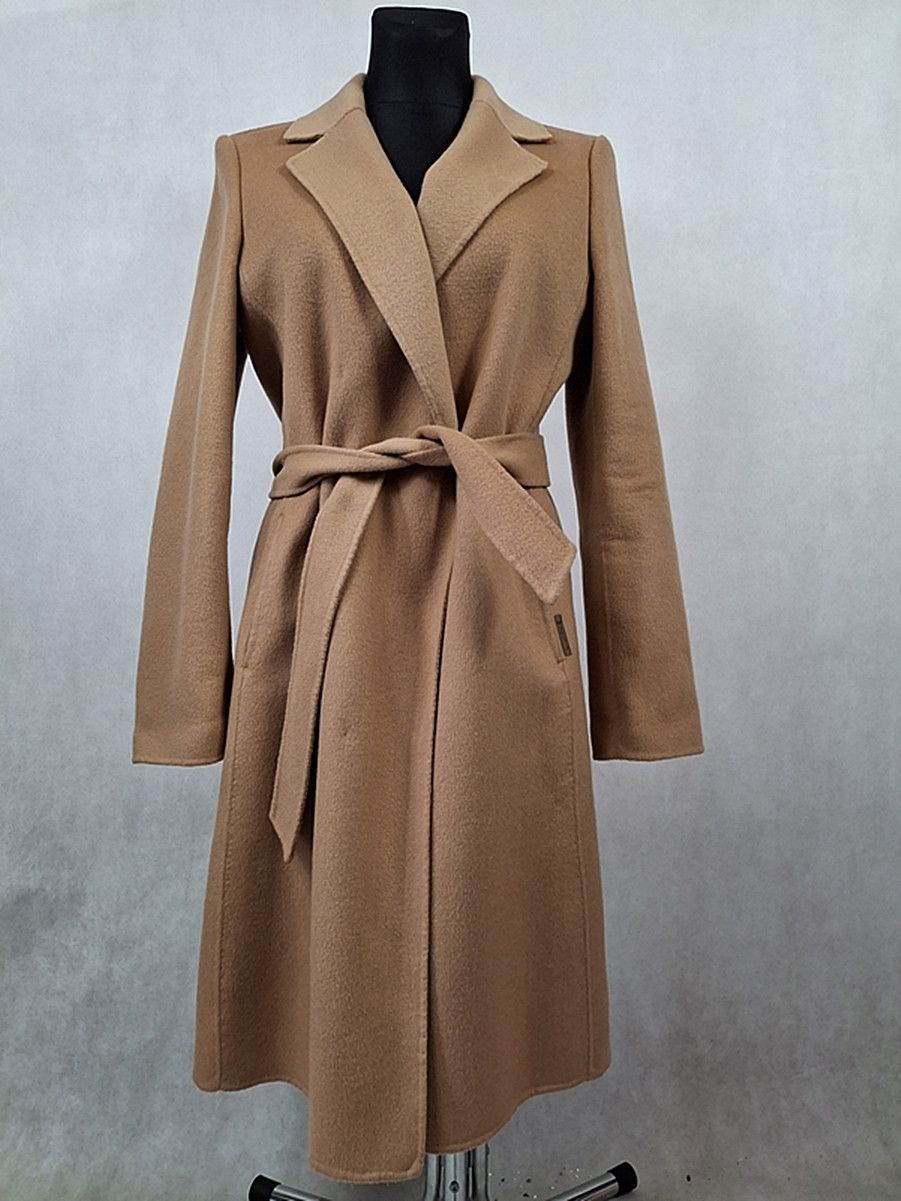 Armani Armani Jeans Wool Women's Camel Coat 46 Size XL / US 12-14 / IT 48-50 - 1 Thumbnail