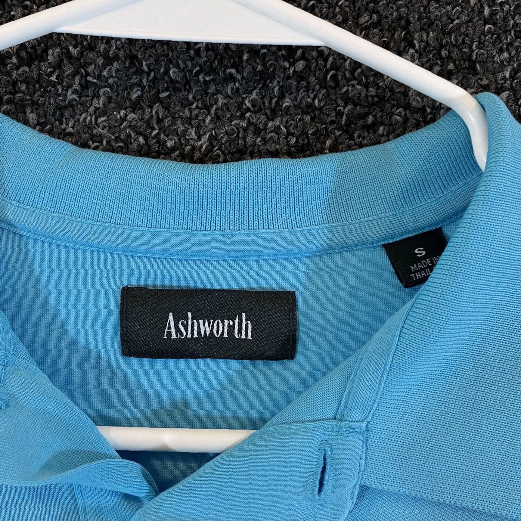 Vintage Ashworth Polo Mens S Winged Foot Blue Cotton/Poly Golf Shirt Size US S / EU 44-46 / 1 - 3 Thumbnail