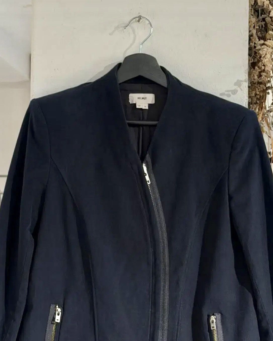 Helmut Lang Helmut Lang Dark Navy Suede Coat Jacket Size US M / EU 48-50 / 2 - 3 Thumbnail