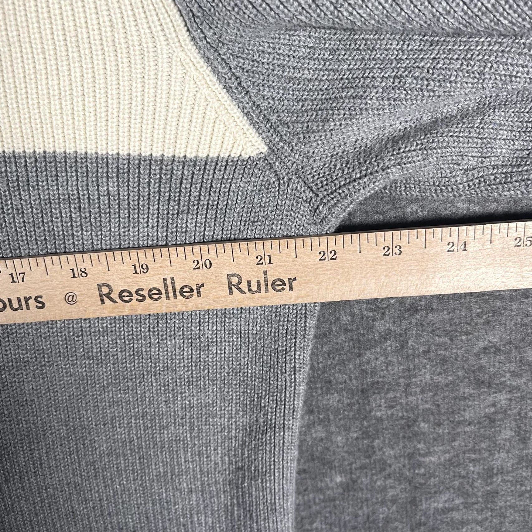 Ralph Lauren VTG Polo Jeans Co Ralph Lauren Sweater Mens XL Gray Quarter Zip Cotton Ribbed Size US XL / EU 56 / 4 - 6 Thumbnail