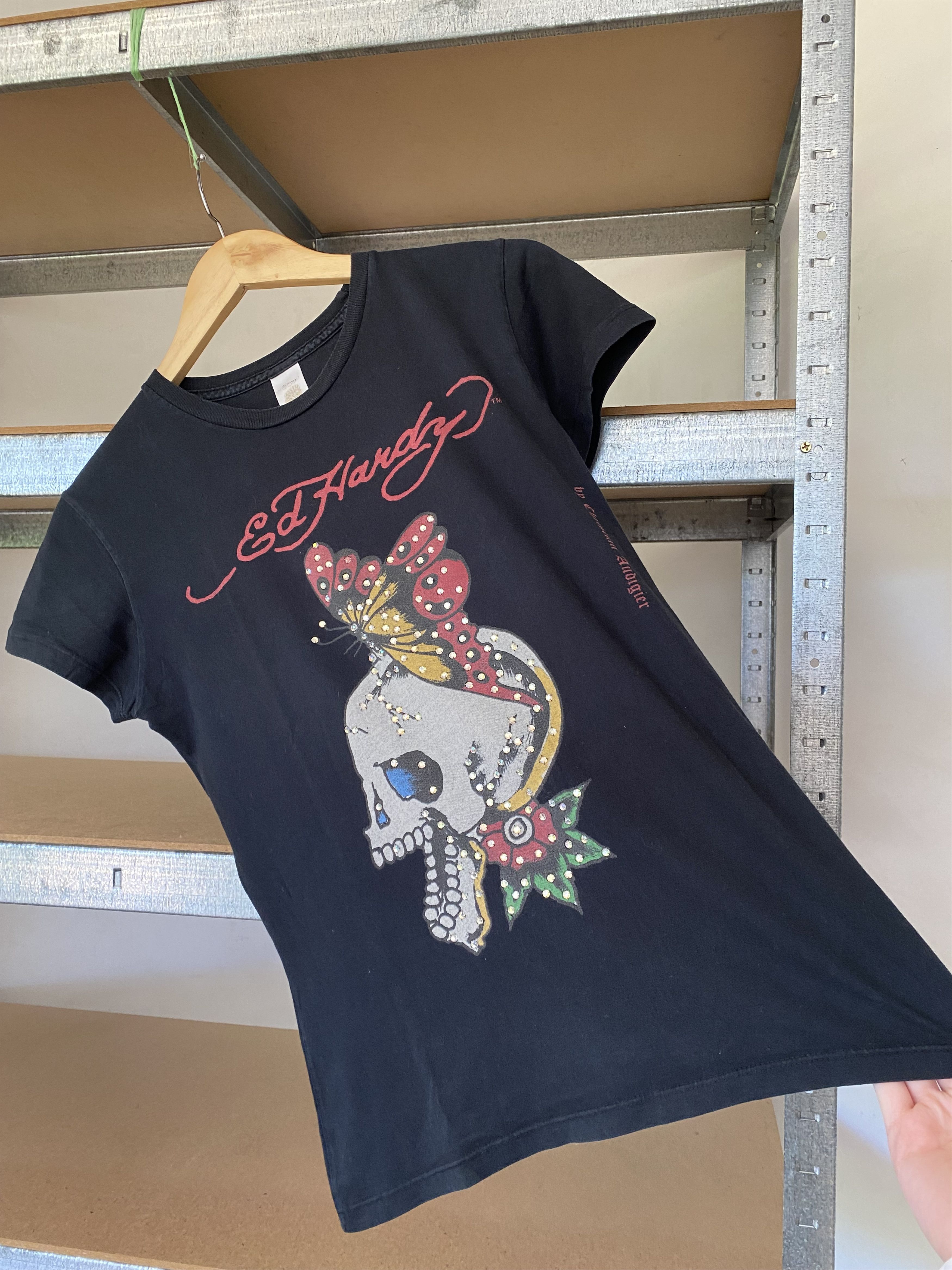 Christian Audigier Ed Hardy Vintage Y2K Cristian Audigier Black Streetwear Tee Size M / US 6-8 / IT 42-44 - 5 Thumbnail