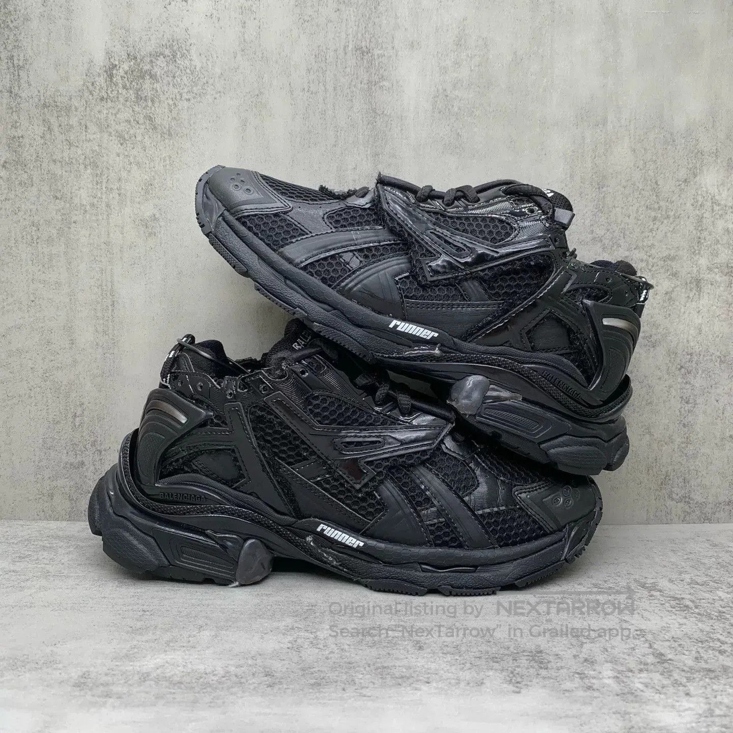 Balenciaga balenciaga black runner dad shoes size 38. Size US 6 / EU 39 - 1 Thumbnail
