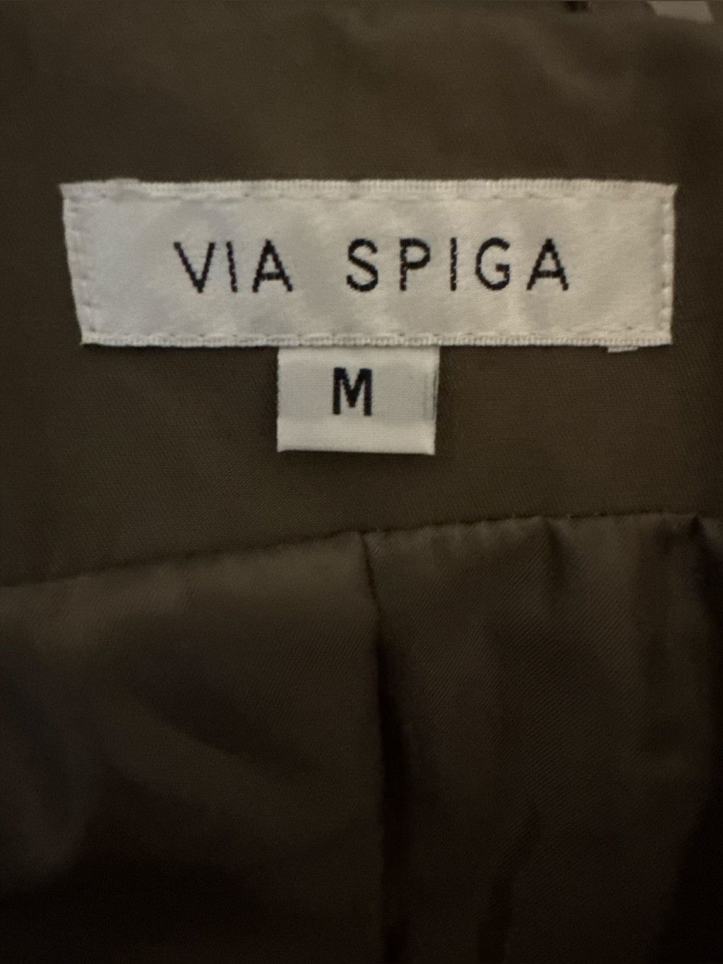 Unknown London Via Spiga Asymmetrical Zip Trench Coat in Olive Green- Mediu Size M / US 6-8 / IT 42-44 - 5 Thumbnail