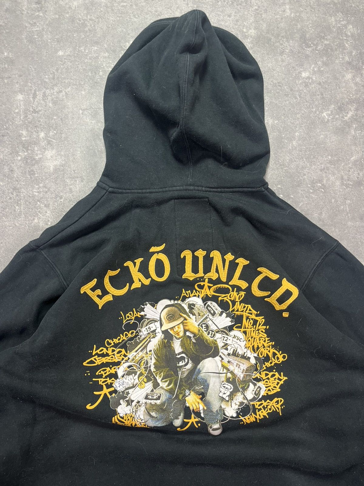 Ecko Unltd. Ecko Unltd Grafitti Spray Baggy Printed Zip Hoodie L XL Size US L / EU 52-54 / 3 - 10 Thumbnail