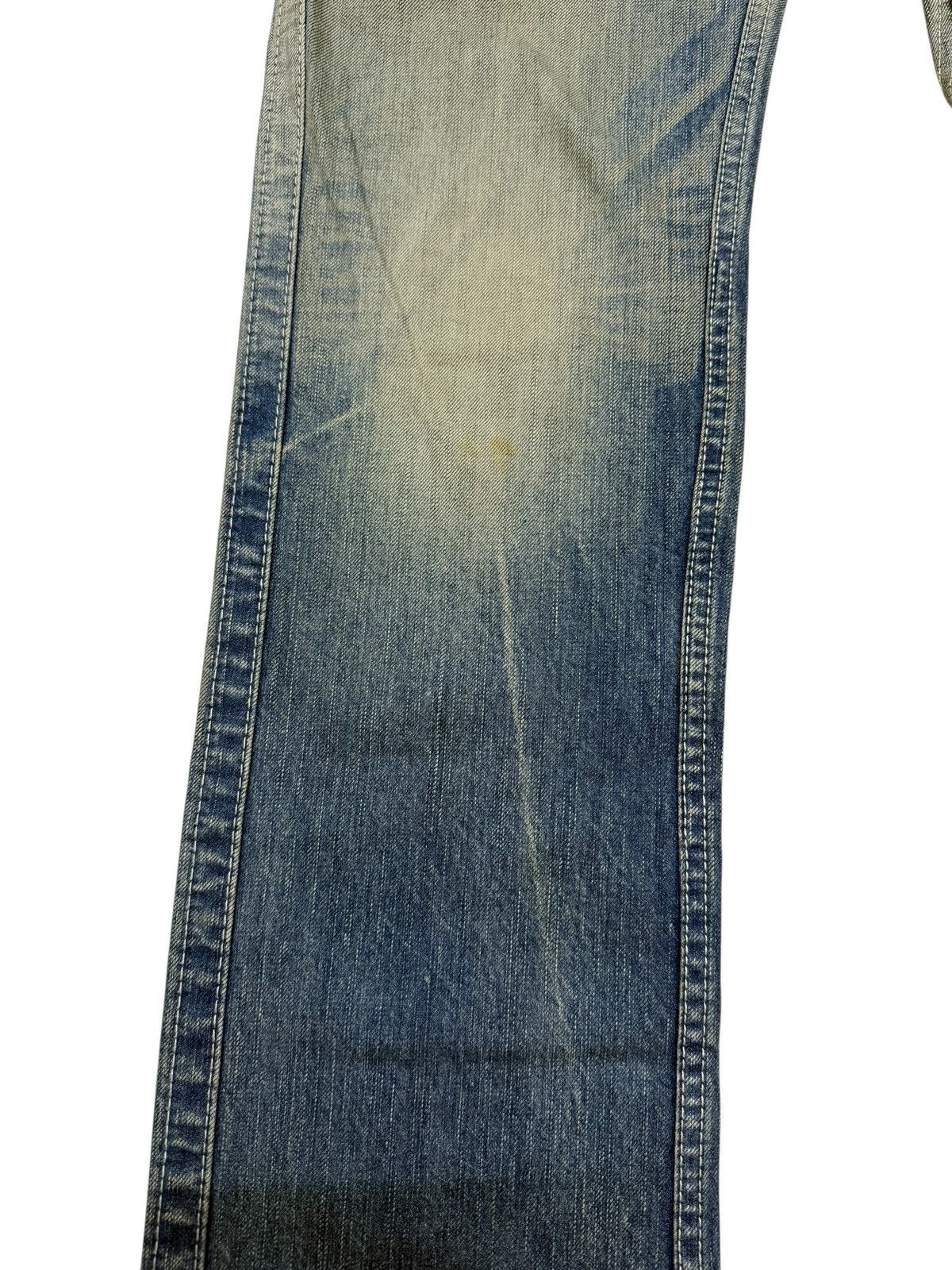 Japanese Brand Flared Jeans Blue Way Japan Acid Wash Rare Design Boot Cut Size US 30 / EU 46 - 6 Thumbnail