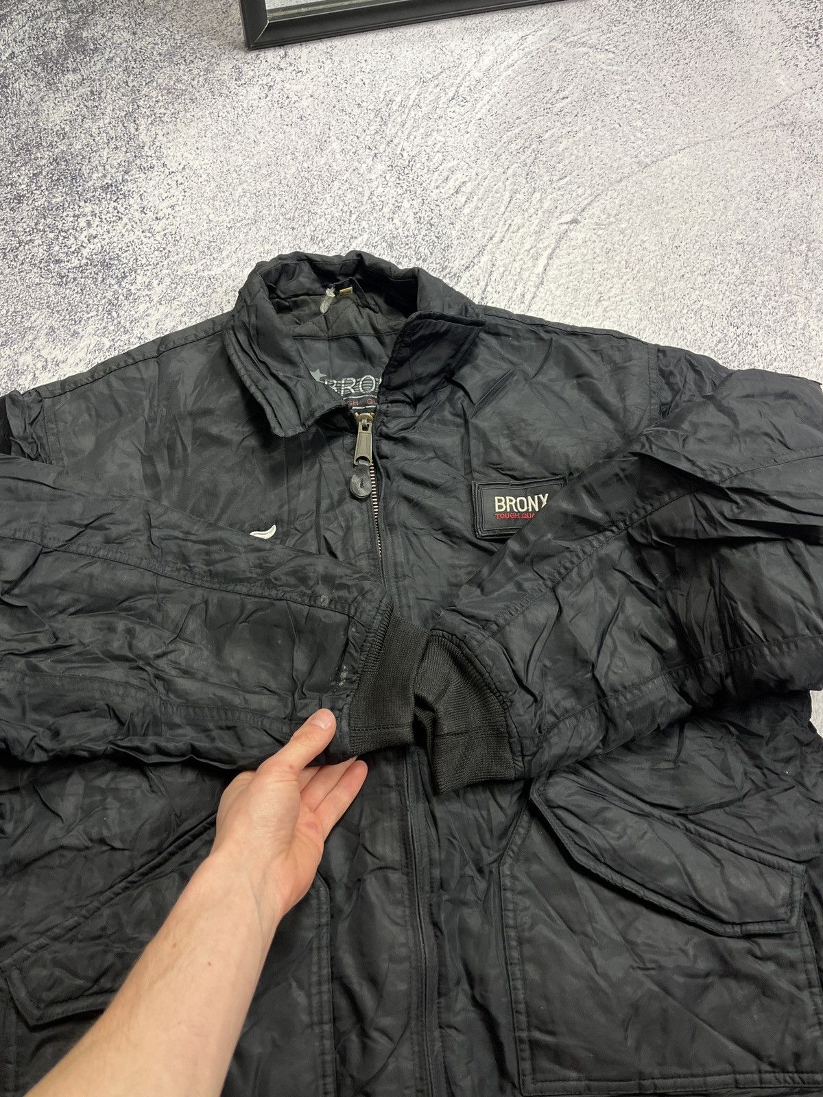Vintage Vintage Ford Mustang Bomber Jacket Flyers Boxy 90’s Rare Size US L / EU 52-54 / 3 - 12 Thumbnail