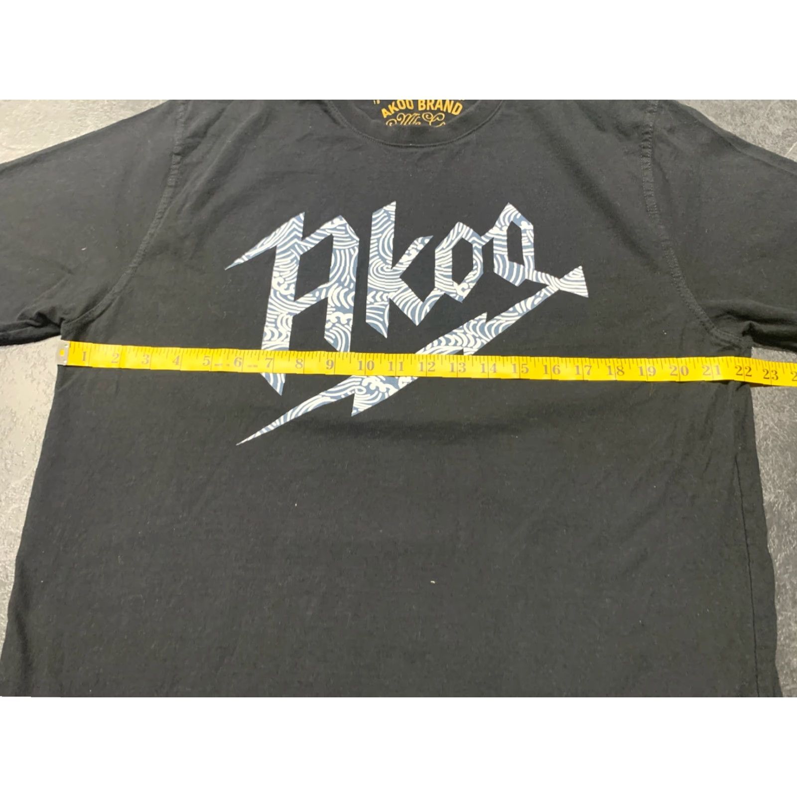 CO AKOO Black Graphic Lightning T-Shirt Crewneck Adult Large - Slim Fit Mens Size US L / EU 52-54 / 3 - 6 Thumbnail