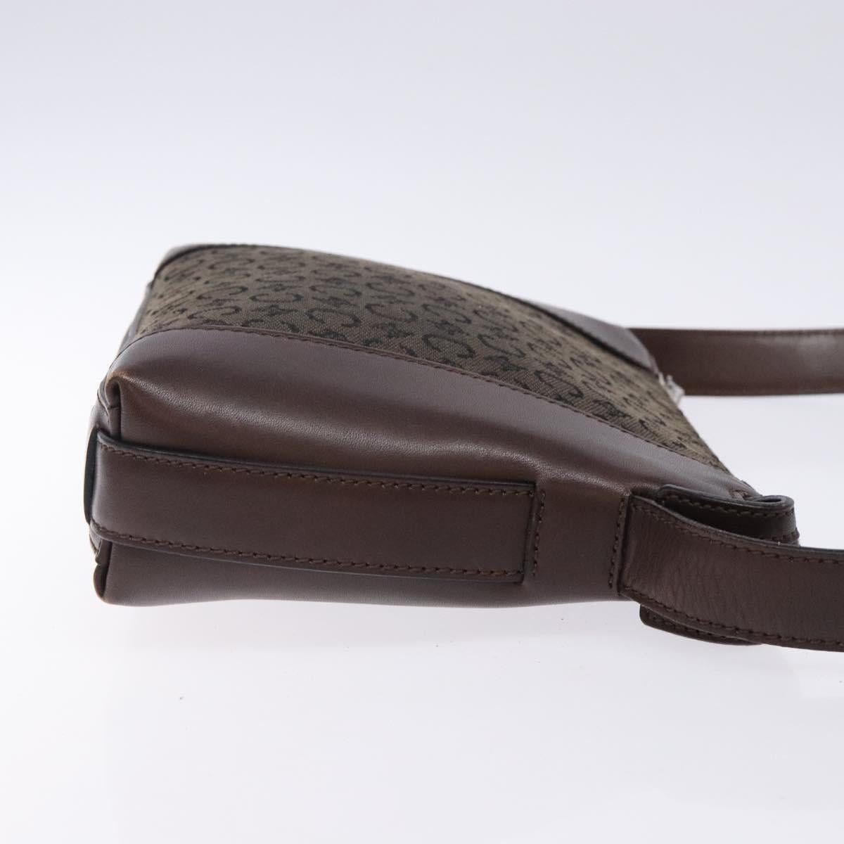 Celine CELINE C Macadam Canvas Shoulder Bag Brown Silver Size ONE SIZE - 4 Thumbnail
