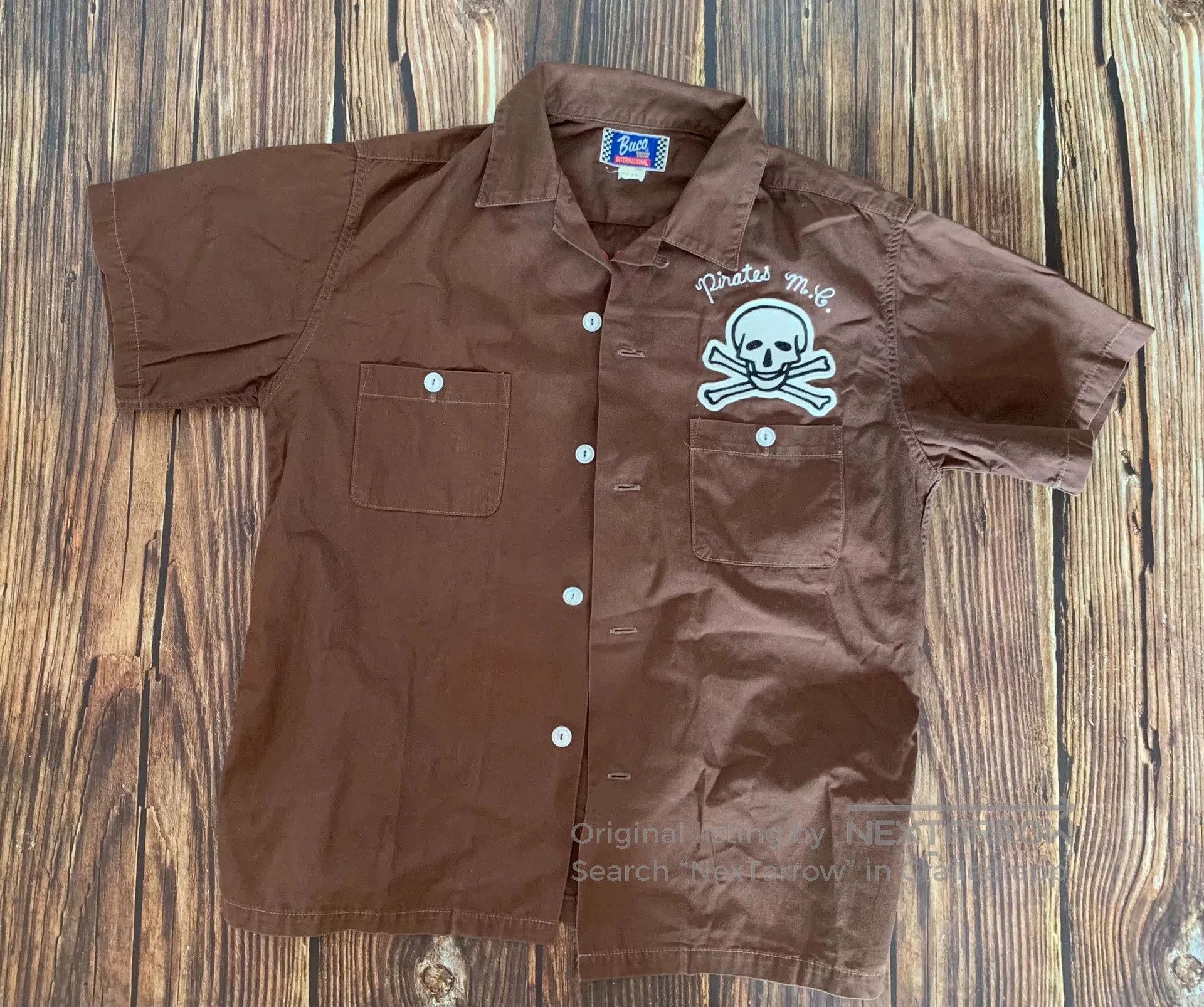 The Real McCoy's Buco Real McCoy Short Sleeve Shirt. Size US L / EU 52-54 / 3 - 2 Thumbnail