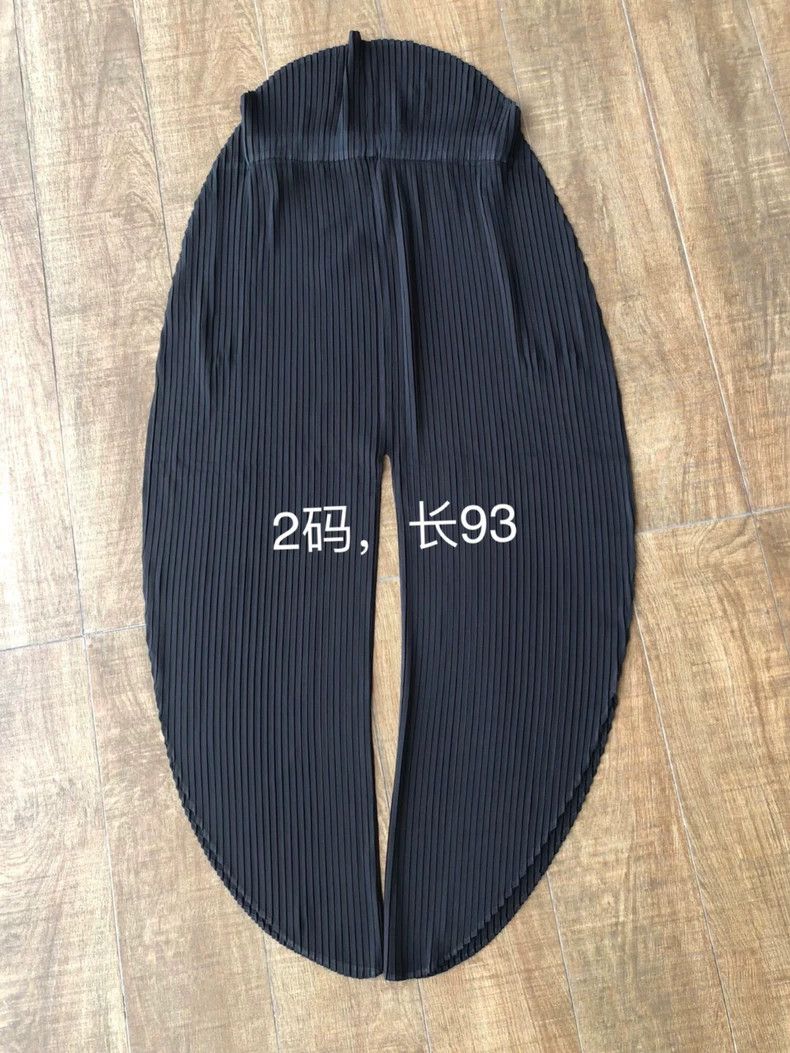 Issey Miyake Issey Miyake size:2 Black mainline wavy edge irregular-sha Size 31" - 6 Thumbnail