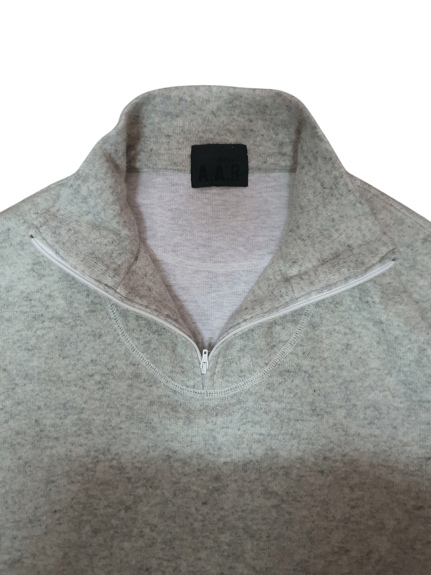 Yohji Yamamoto Yohji Yamamoto AAR basic grey quarter-zip mock-neck Size US L / EU 52-54 / 3 - 4 Thumbnail