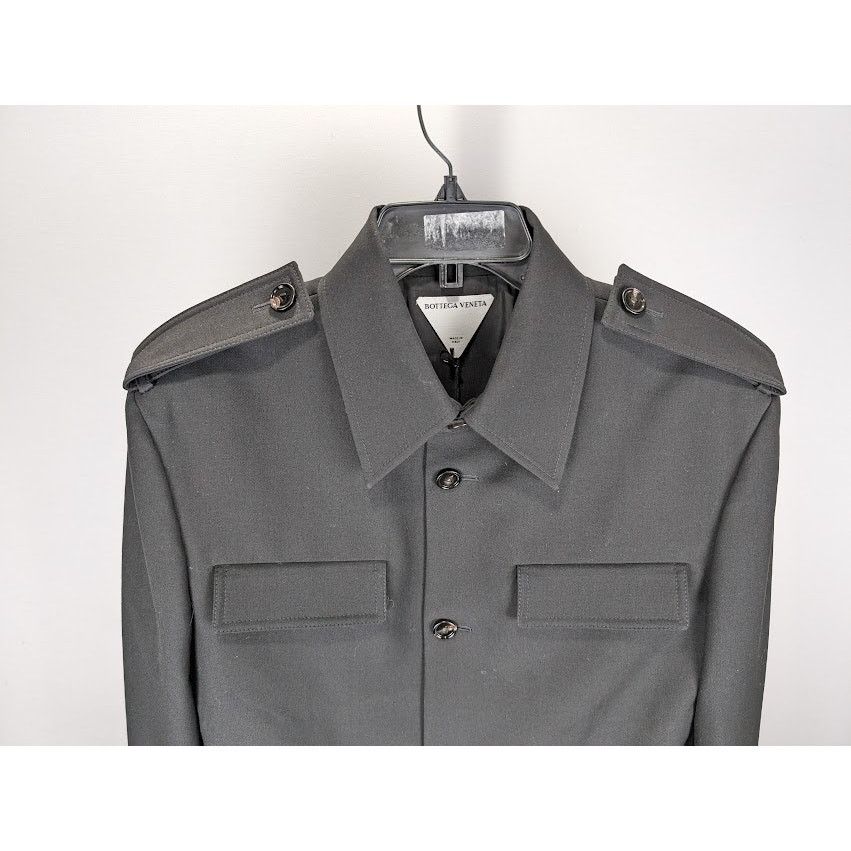Bottega Veneta o1rshd1 Light Wool Twill Jacket in Black Size US S / EU 44-46 / 1 - 4 Thumbnail