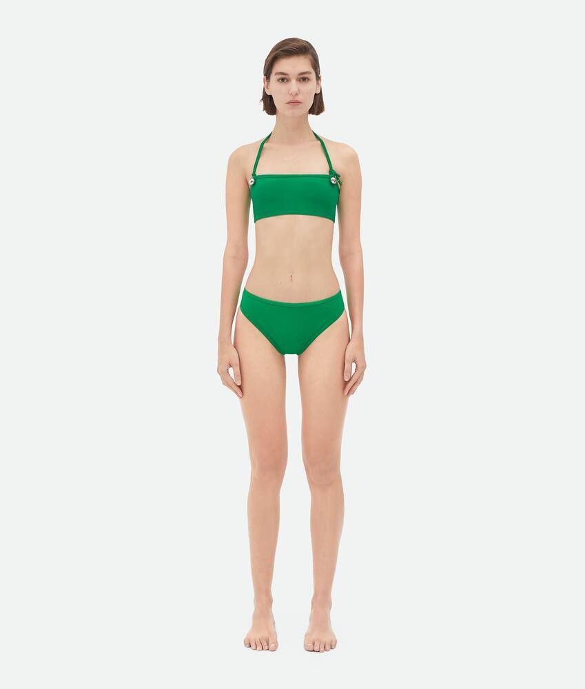 Bottega Veneta o1bcso1str0425 Size: M / Drop Stretch Nylon Bikini Green Size ONE SIZE - 1 Thumbnail
