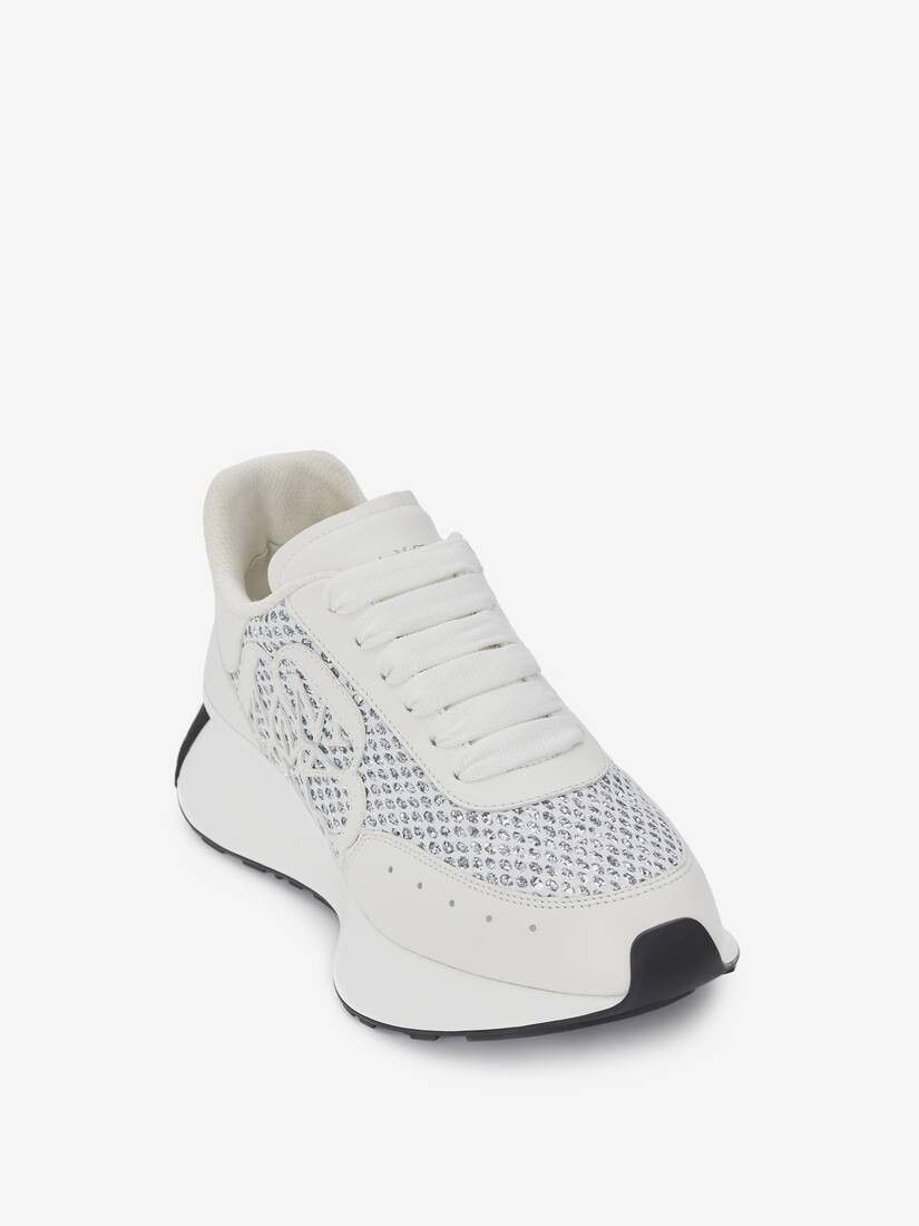 Alexander McQueen o1w1db10925 Sprint Runner in White/Black Size US 9 / IT 39 - 2 Thumbnail