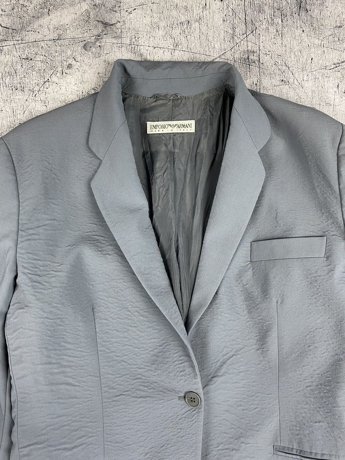 Emporio Armani Vintage 90's Emporio Armani Italy Blazer Size US S / EU 44-46 / 1 - 5 Thumbnail