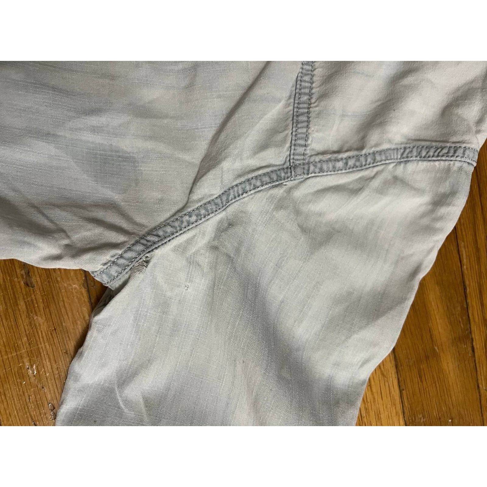 Eileen Fisher EILEEN FISHER Shirt Siz L Denim Classic Pockets Grey A000964 Size L / US 10 / IT 46 - 3 Thumbnail