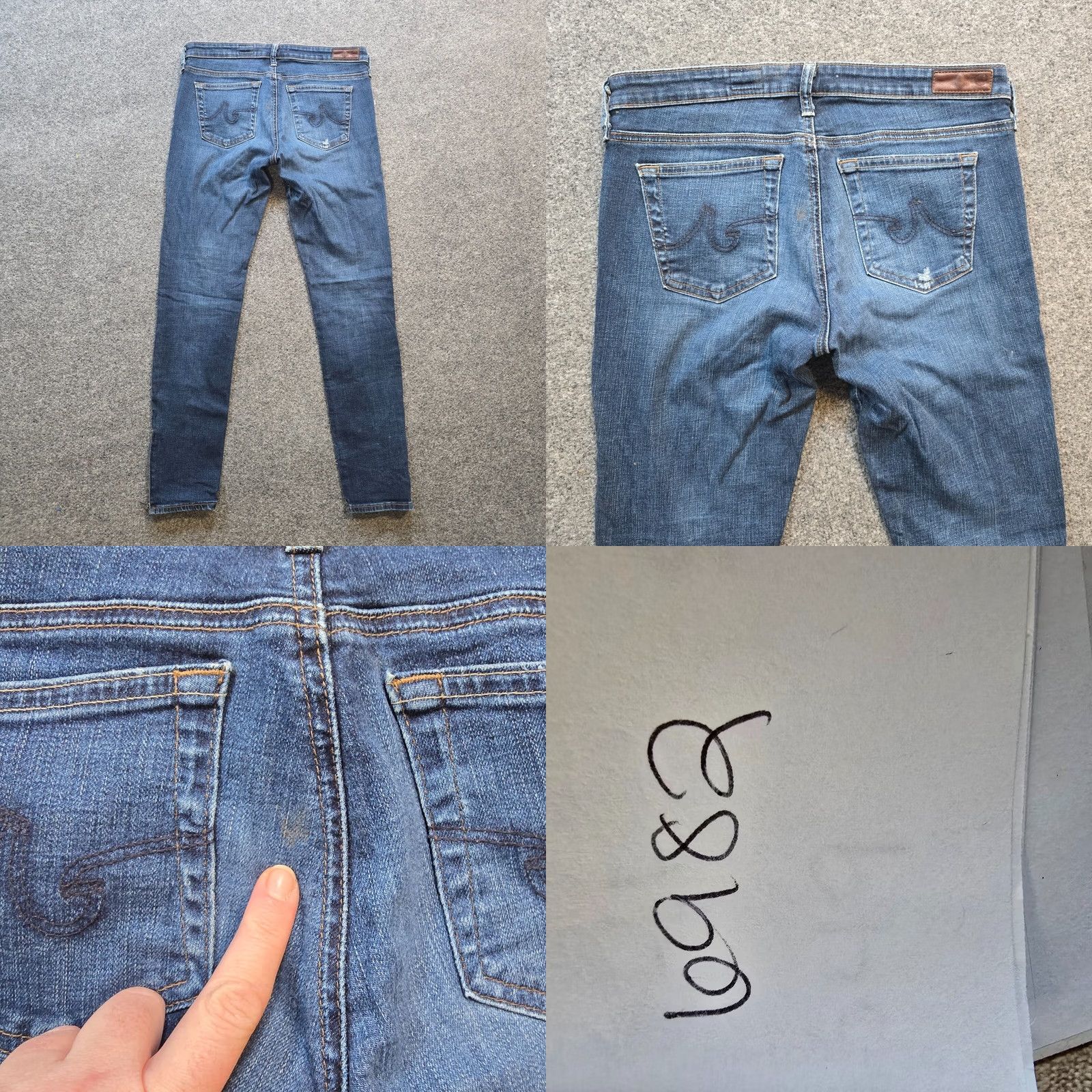 Vintage AG Adriano Goldschmied Pants Women Size 28 Blue Zip Up Legging Ankle Casual Basic Shirt? Size 28" / US 6 / IT 42 - 9 Thumbnail