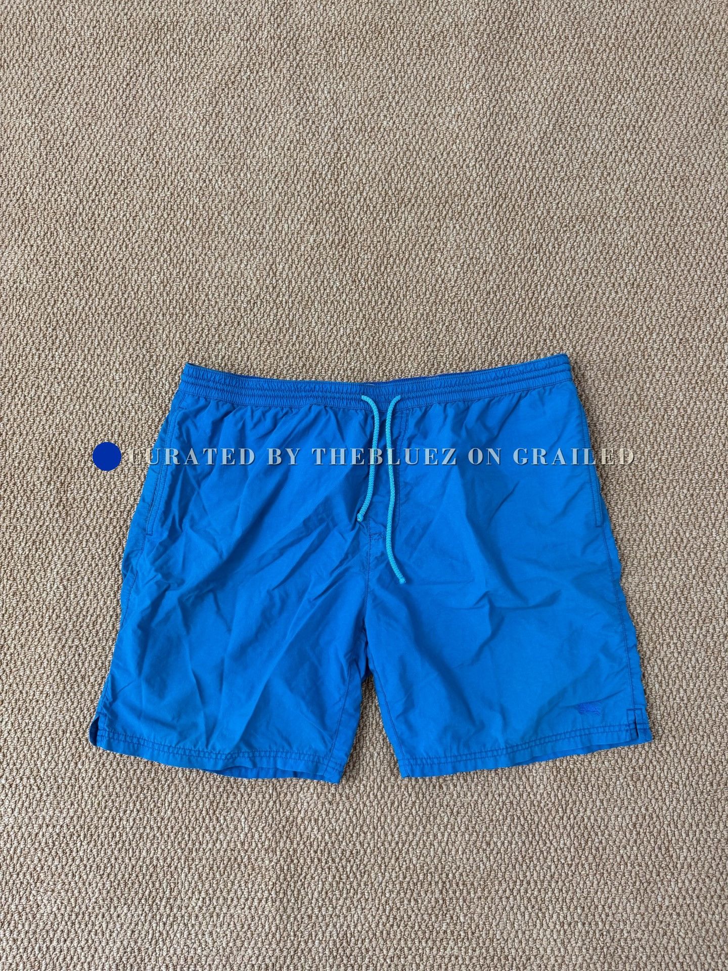 Burberry Burberry Blue Logo Shorts XXL Size US 40 / EU 56 - 1 Thumbnail