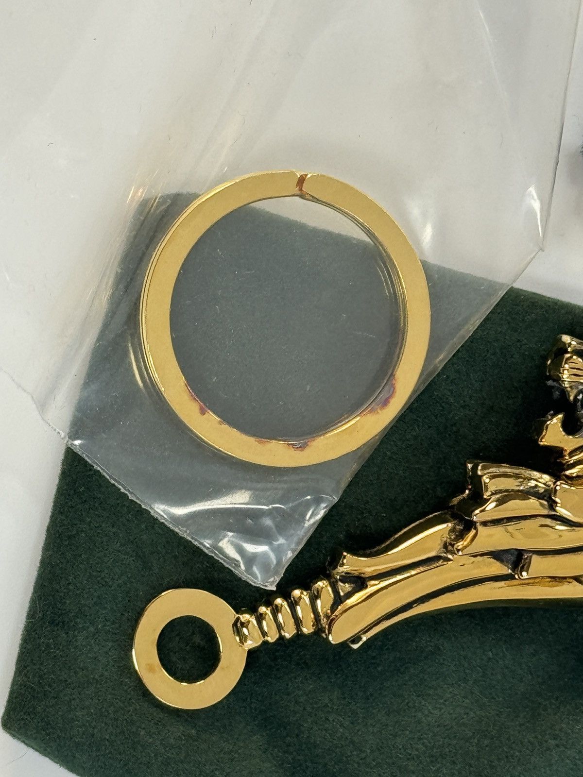 Japanese Brand × Other × Vintage VTG Rick Cameron Lion Key Chain 925 Sterling Silver 24k Gold Size ONE SIZE - 4 Thumbnail