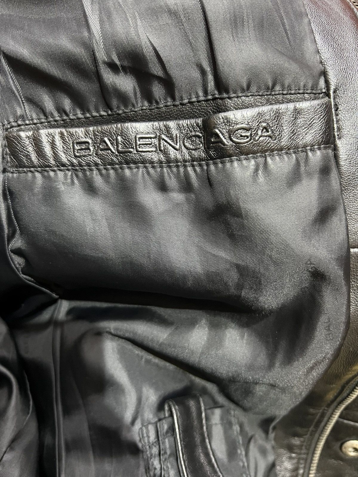 Balenciaga Balenciaga Black Leather Jacket Size US L / EU 52-54 / 3 - 6 Thumbnail
