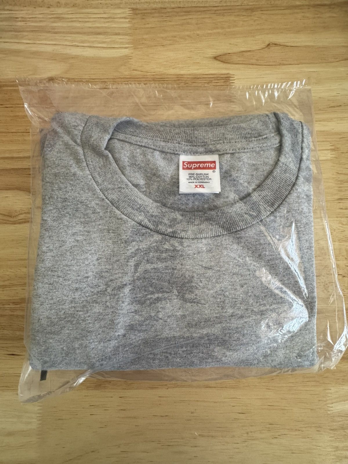 Supreme Supreme Arabic Box Logo Tee Heather Grey XXL Size US XXL / EU 58 / 5 - 3 Thumbnail