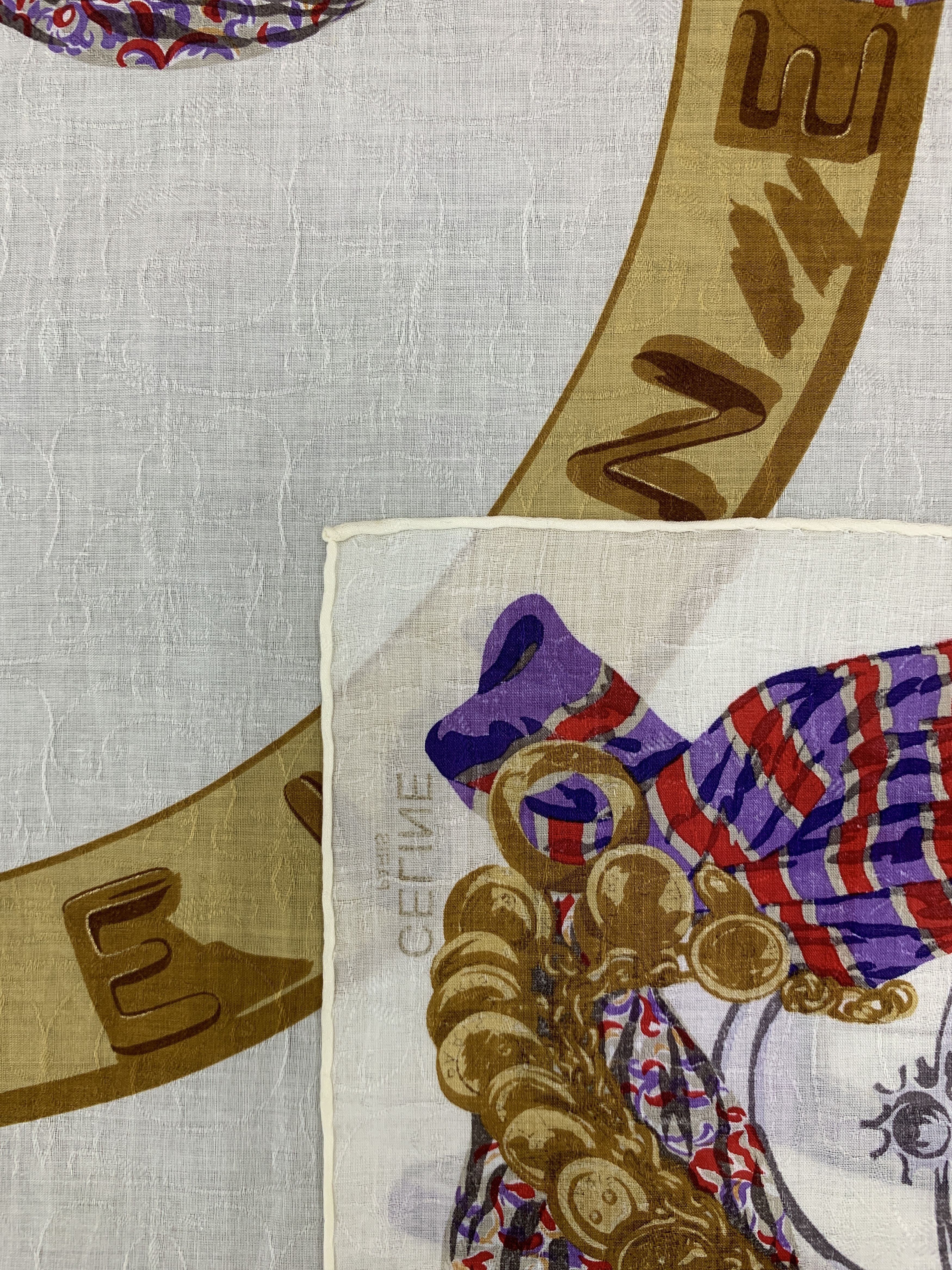 Celine × Vintage Vintage Celine Neckerchief/ Handkerchief - HKA936 Size ONE SIZE - 9 Thumbnail