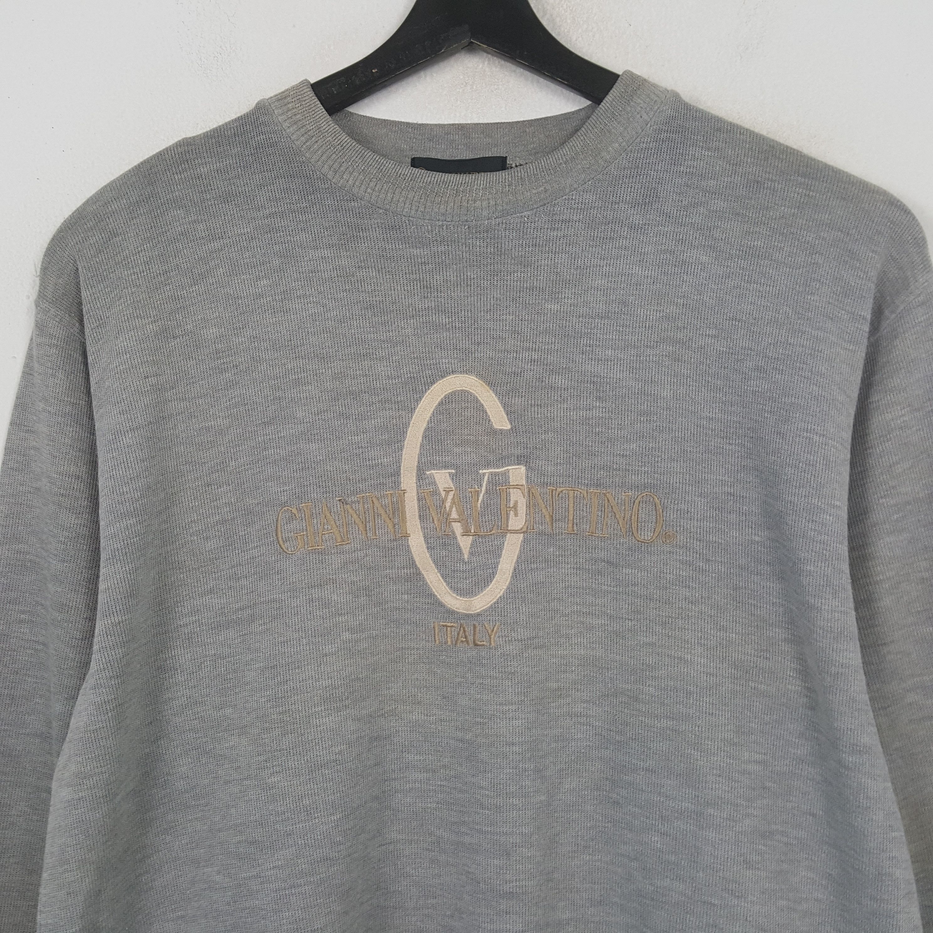 Gianni Valentino Gianni Valentino Italy Logo Spellout Design Sweatshirt RR5 Size US L / EU 52-54 / 3 - 2 Thumbnail