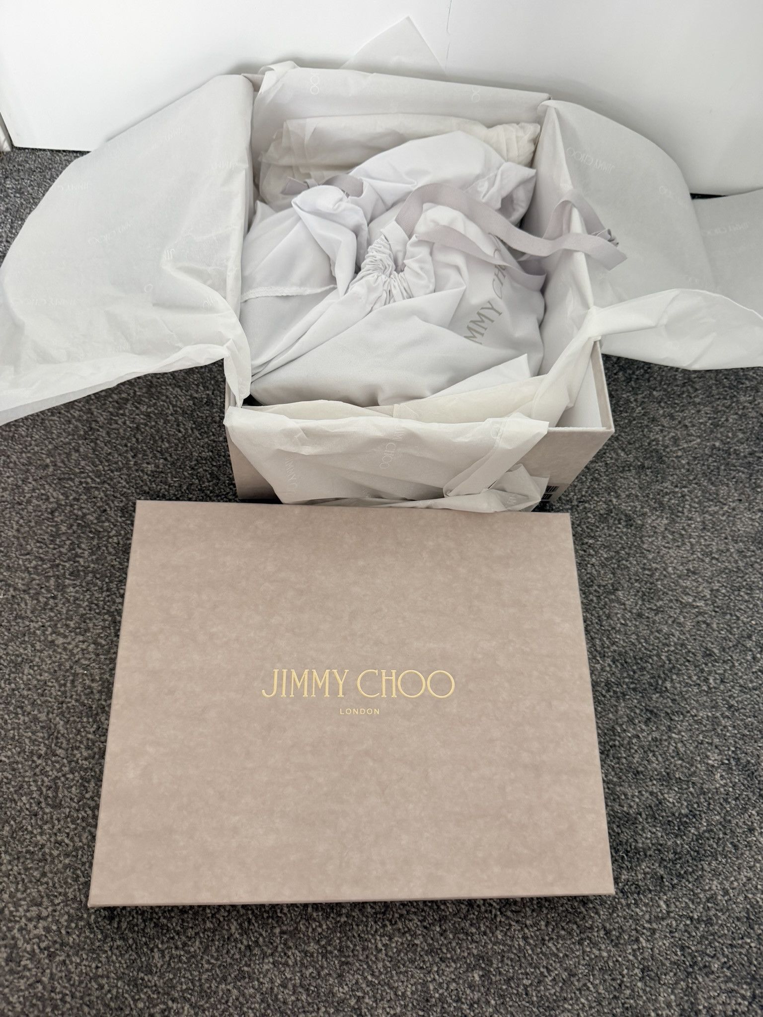 Jimmy Choo JIMMY CHOO Saeda 100 Black Suede New & Authentic Size US 8.5 / IT 38.5 - 11 Thumbnail
