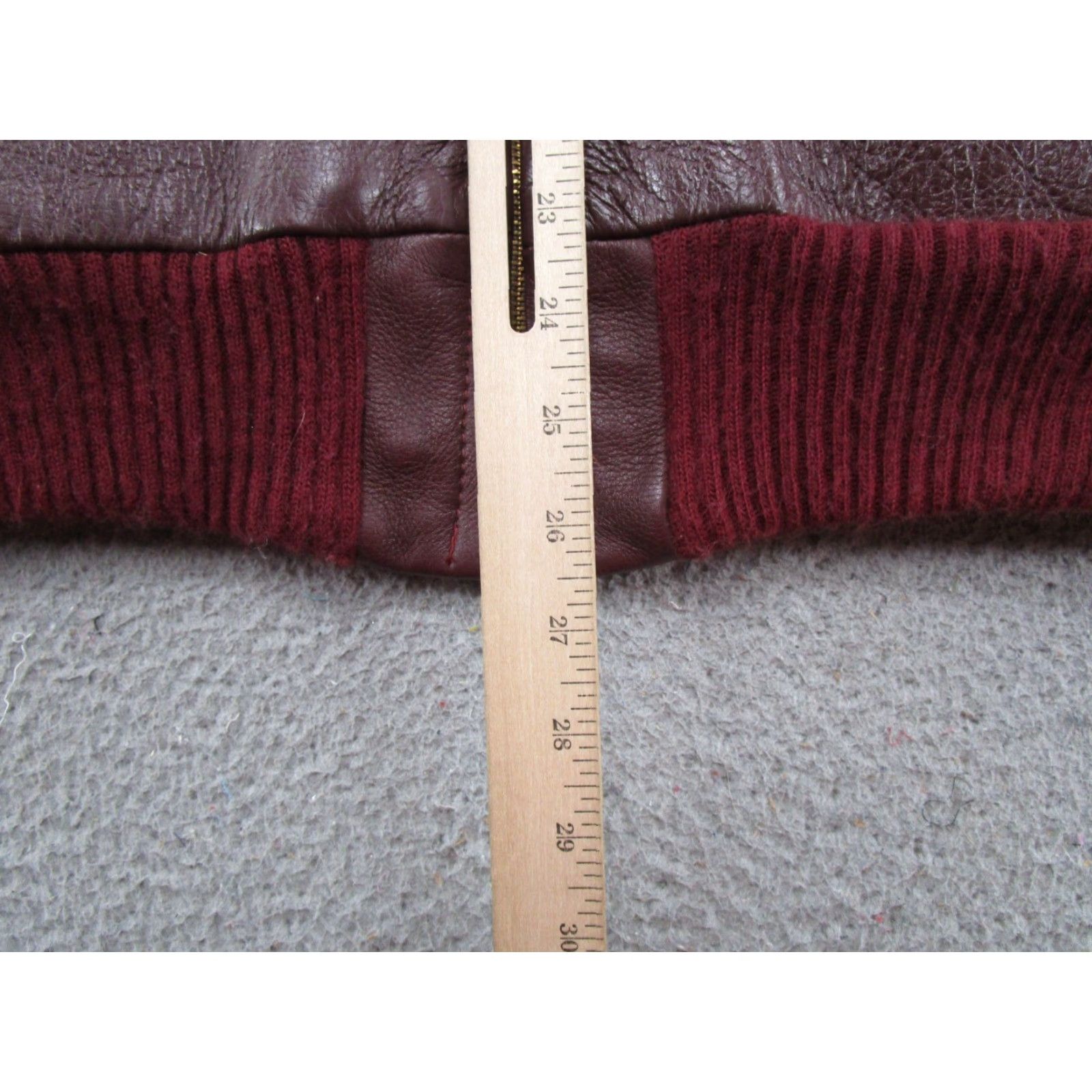 Vintage VINTAGE WB Place & Co Hooded Full Zip Leather Bomber Fur Lined Jacket Size 42 Red Men Regular Jacket Bomber Full Zip Lined Fall Winter Spring 42 Mens Size US XS / EU 42 / 0 - 5 Thumbnail