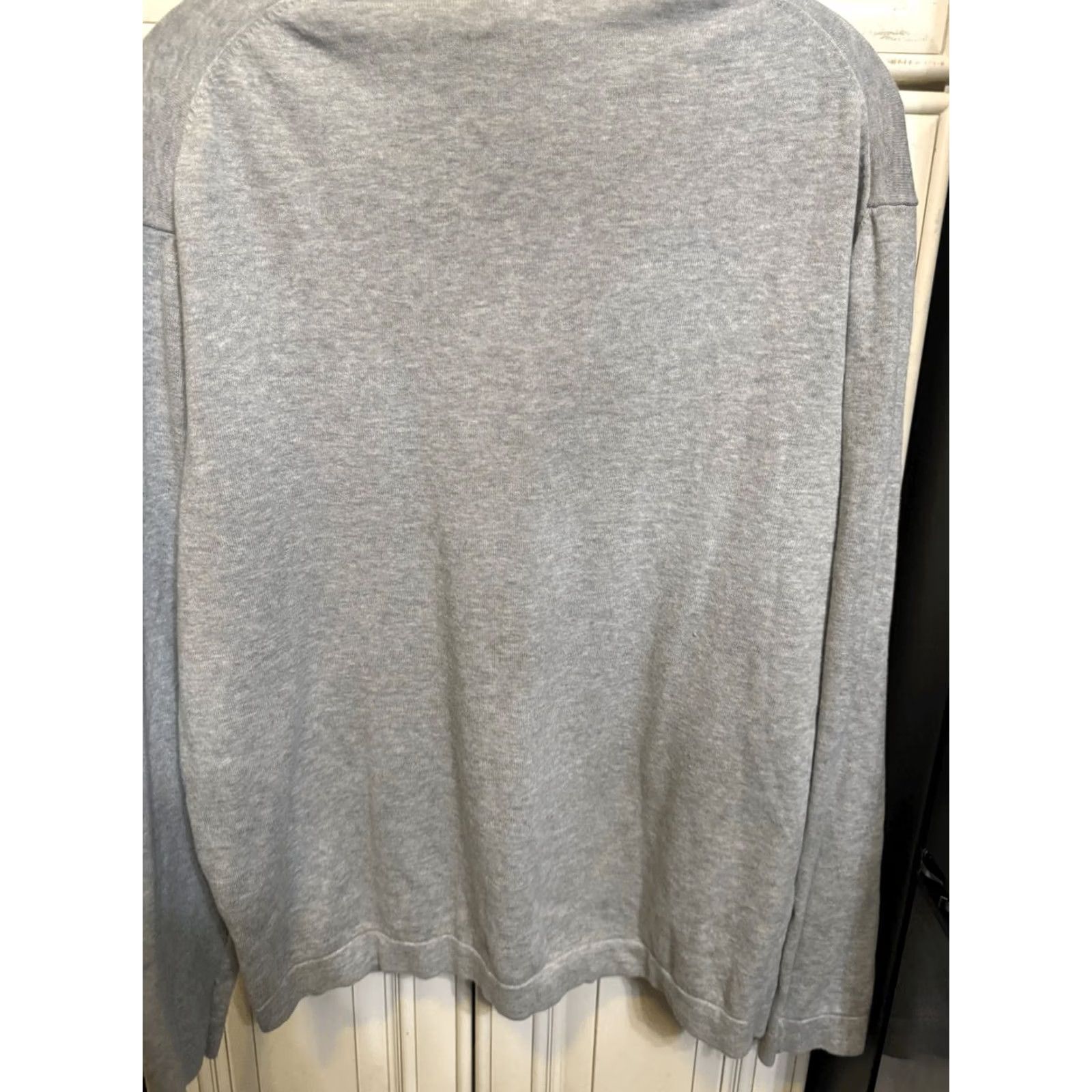 Massimo Dutti Massimo Dutti Men’s Cotton Crewneck Long Sleeve Pullover Sweater Gray Large Size US L / EU 52-54 / 3 - 5 Thumbnail