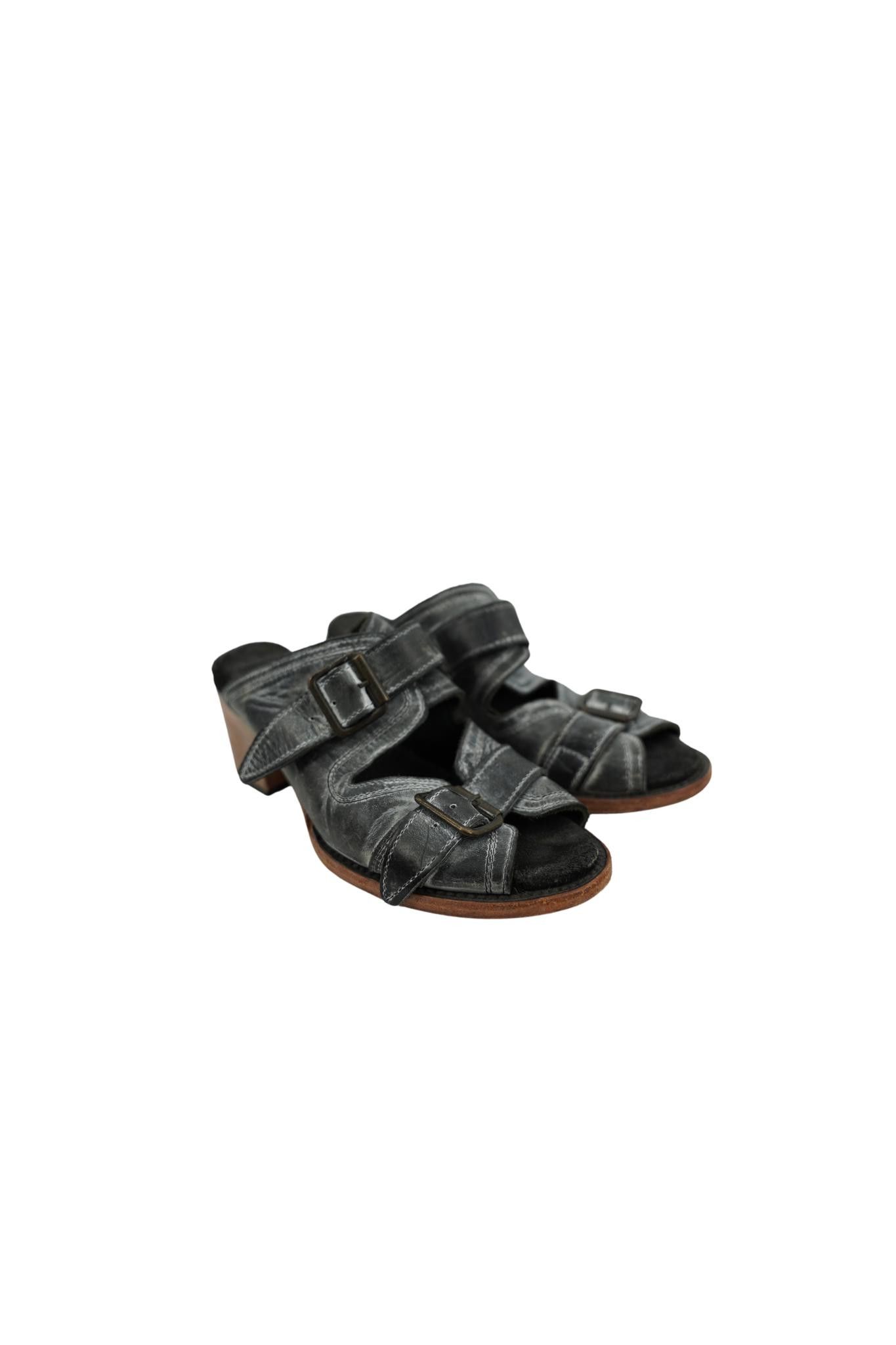 FREEBIRD Freedbird Aged Leather Buckle Heels Size 7 Size US 7 / IT 37 - 1 Thumbnail