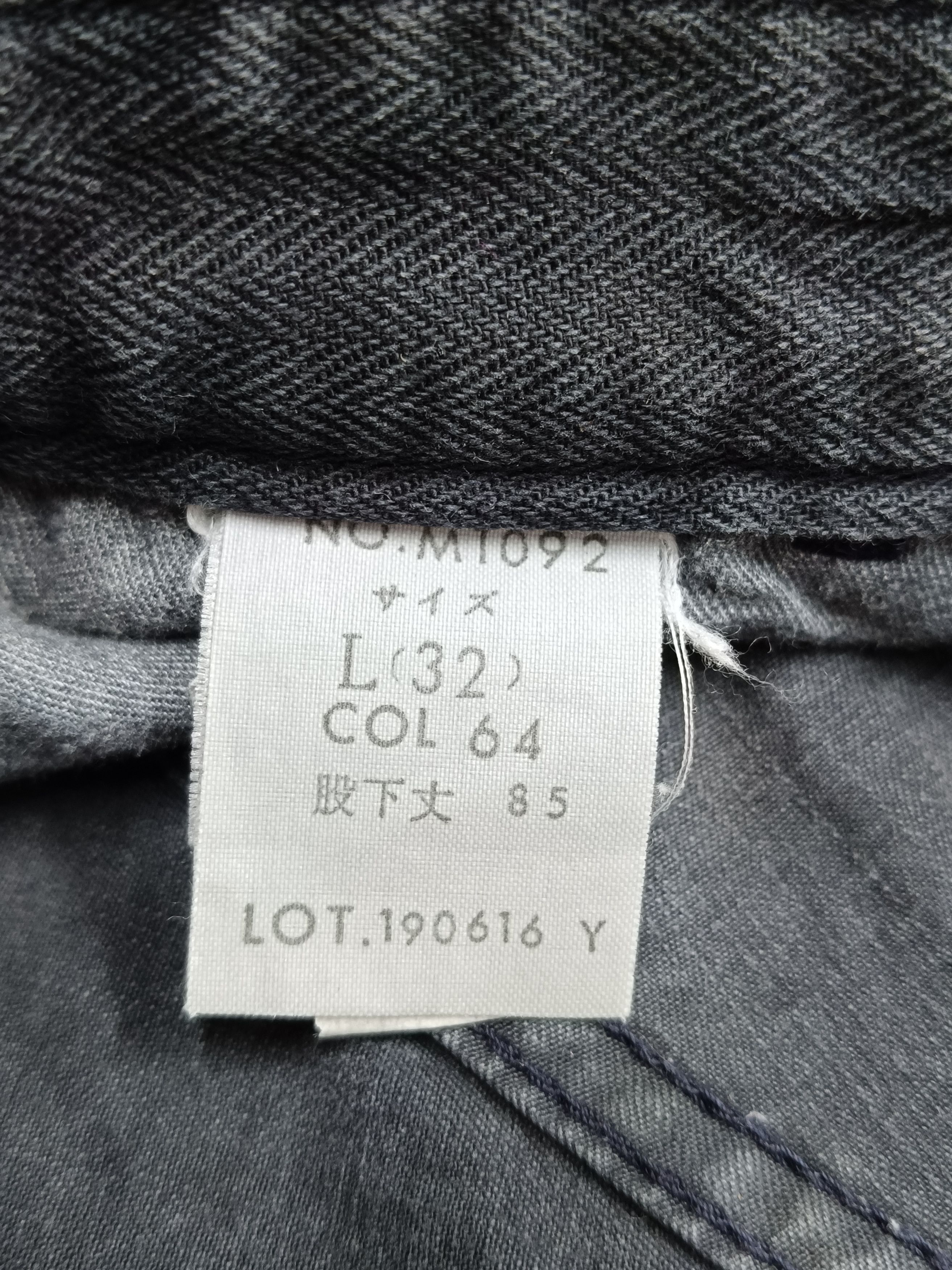 Japanese Brand Surplus 8 pockets faded black slim fit flare cargo pants Size US 32 / EU 48 - 12 Thumbnail