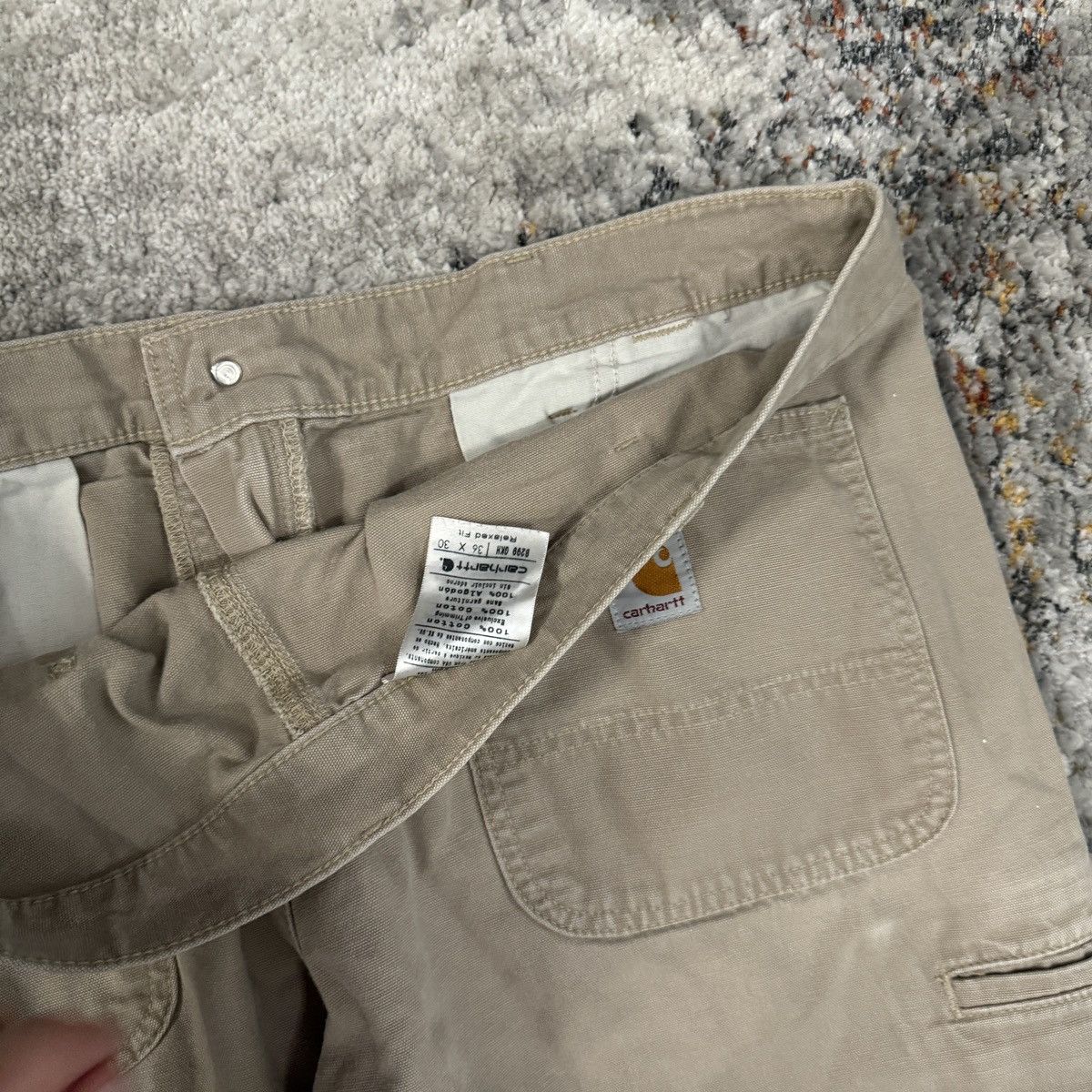 Carhartt × Vintage Essential Vintage y2k Carhartt wide leg carpenter pants Size US 36 / EU 52 - 4 Thumbnail