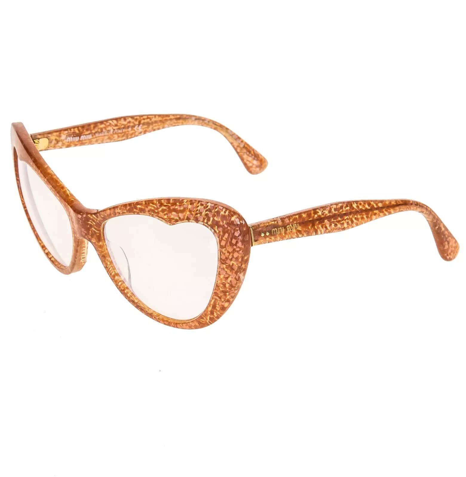 Miu Miu MIU MIU NOIR 04O Orange Apple Glitter Sequin SMU04O Size ONE SIZE - 4 Thumbnail