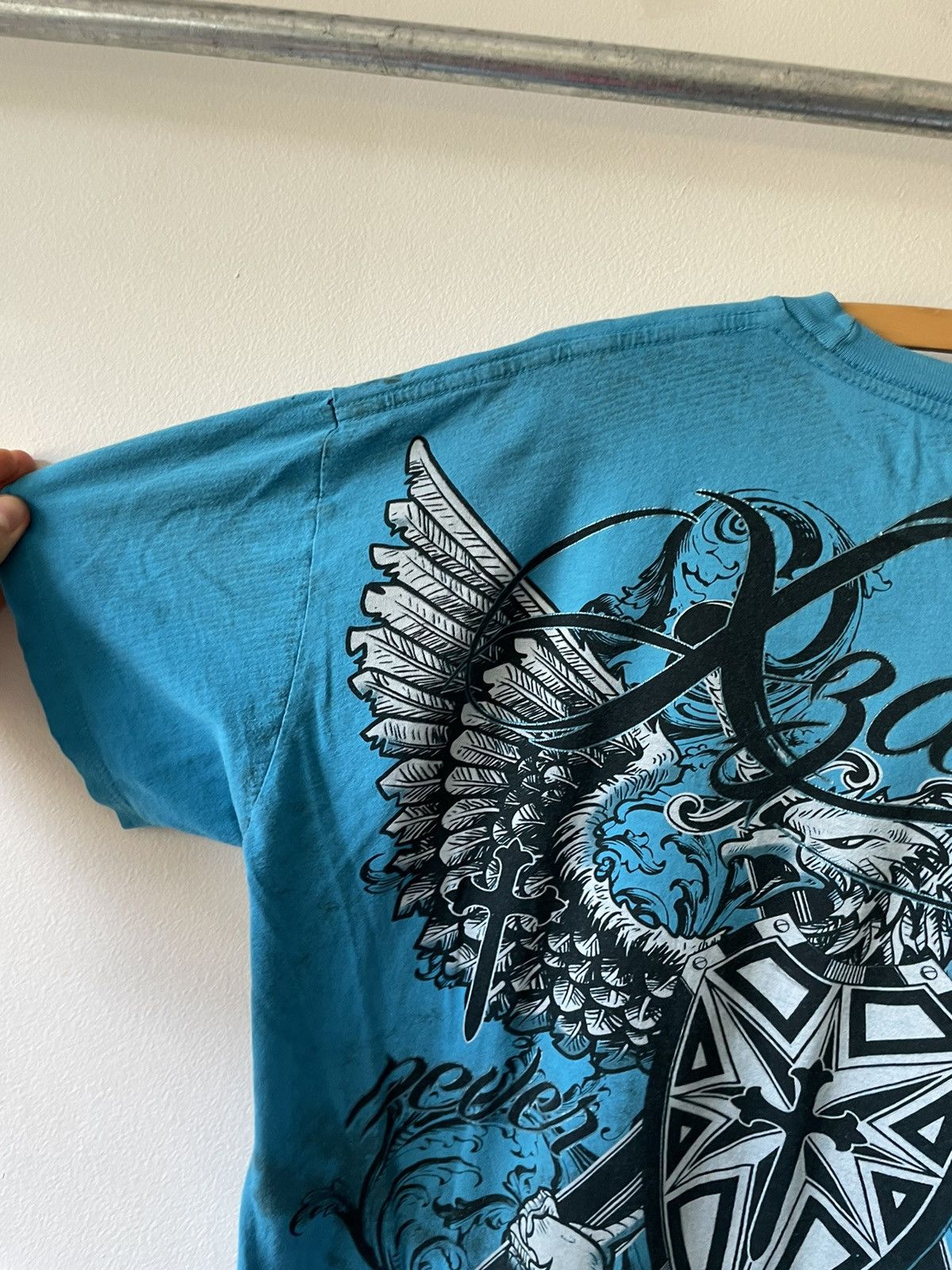 Vintage Vintage Y2K Xzavier Eagle Sword Shield tee Size US XL / EU 56 / 4 - 11 Thumbnail
