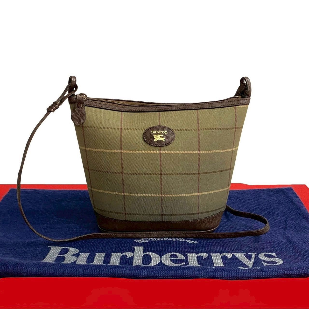 Burberry Burberry Shoulder Bag Green Leather Size ONE SIZE - 1 Thumbnail