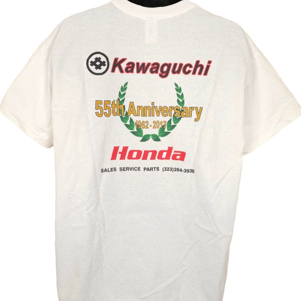 Gildan Kawaguchi Honda T Shirt Mens XL White Power Equipment California Gildan Cotton Crew Neck Short Sleeve, Regular, Double-Sided, Vintage: No Size US XL / EU 56 / 4 - 4 Thumbnail