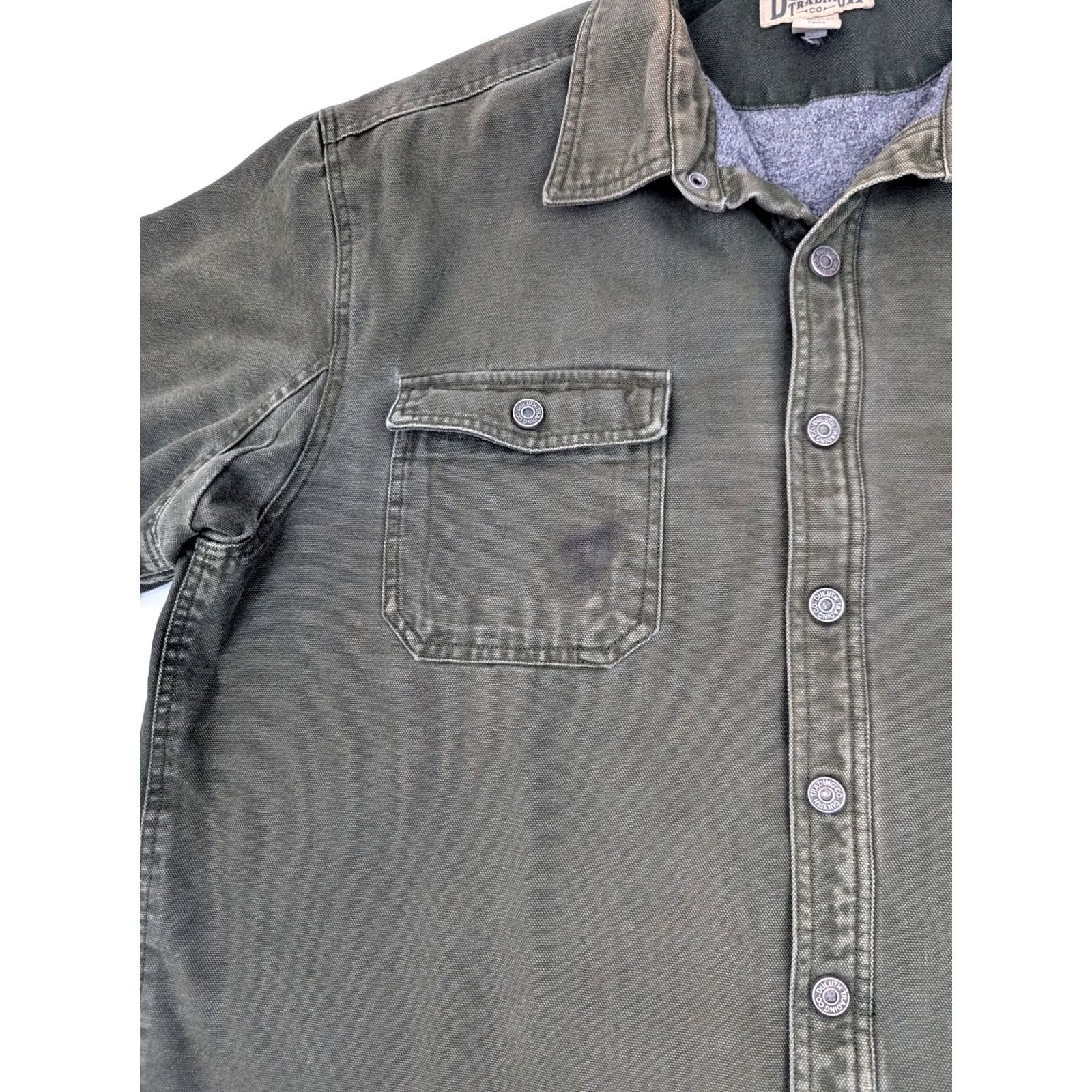 Olive Duluth Jacket Men 2XL Olive Green Fleece Lined Barn Chore Coat Size US XXL / EU 58 / 5 - 4 Thumbnail