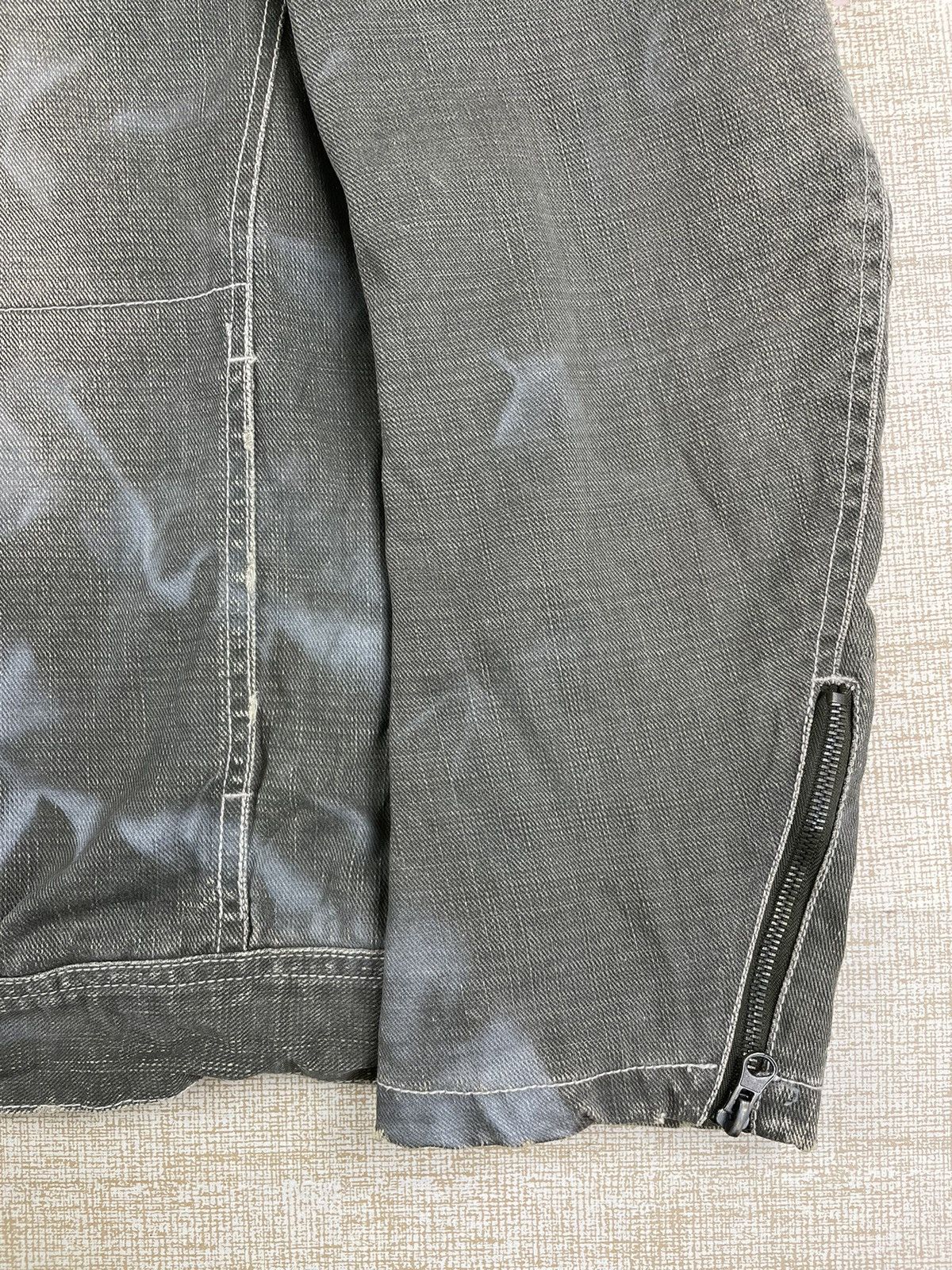 Vintage ALLIX DESIGN Japanese Brand Acid Wash Grey Jacket