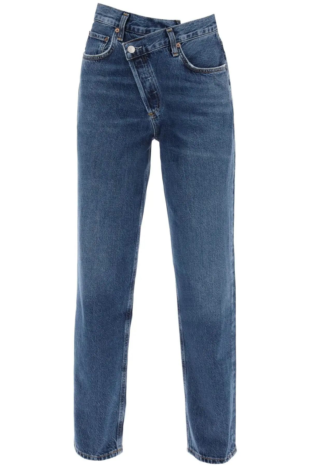 image of Agolde O1S22I1N0324 Criss Cross Jeans In Blue, Women's (Size 27)