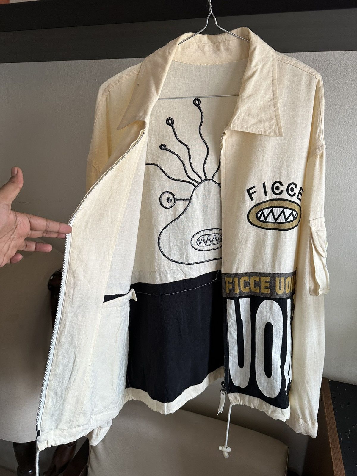 Yoshiyuki Konishi 1990s Yashiyuki Konishi ficce Uomo Alien Jacket Size US L / EU 52-54 / 3 - 11 Thumbnail