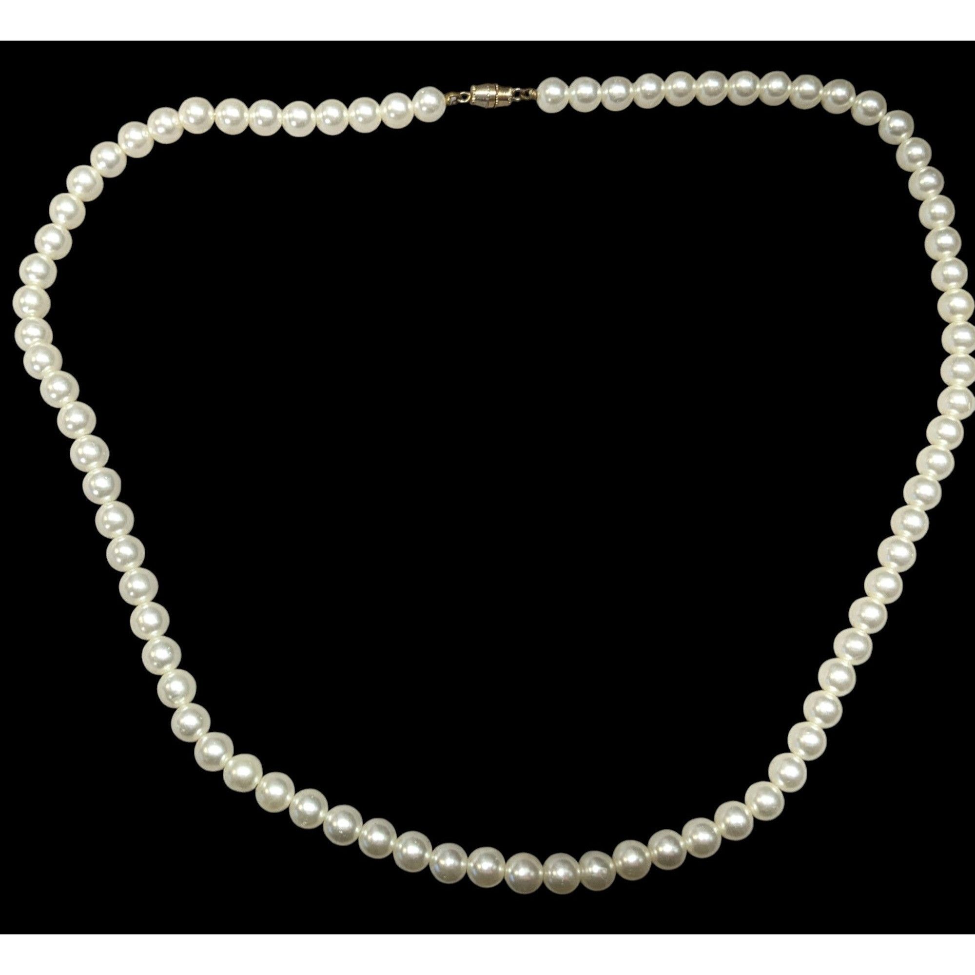 Other Classic Elegant Faux Pearl Necklace With Barrel Clasp Size ONE SIZE - 1 Thumbnail