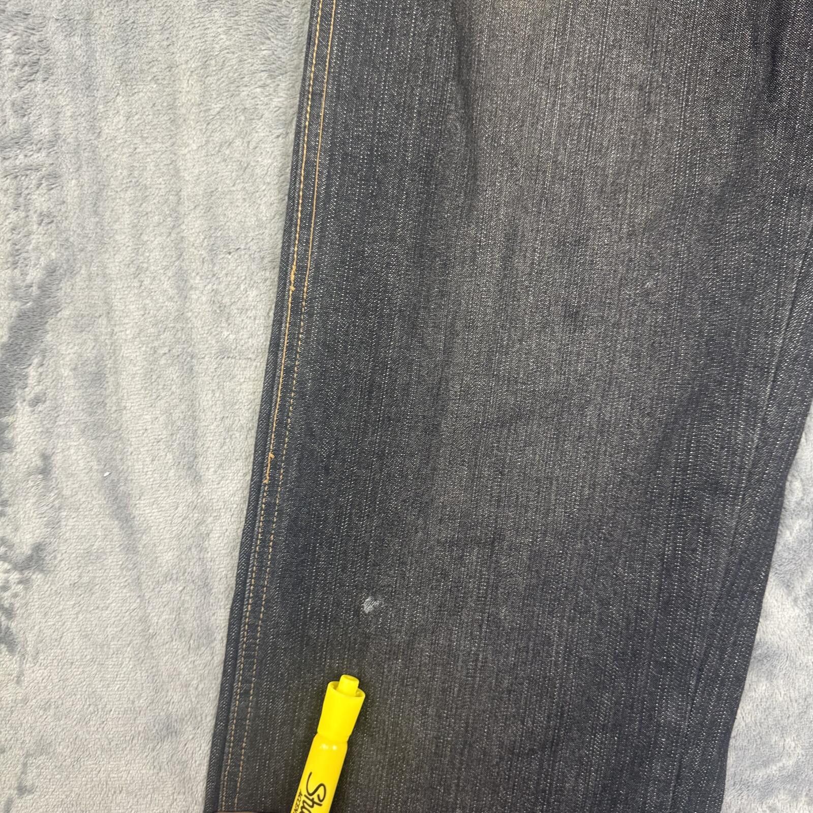American Eagle Outfitters American Authentic Men's Dark Indigo Raw Denim Jeans Size US 30 / EU 46 - 8 Thumbnail