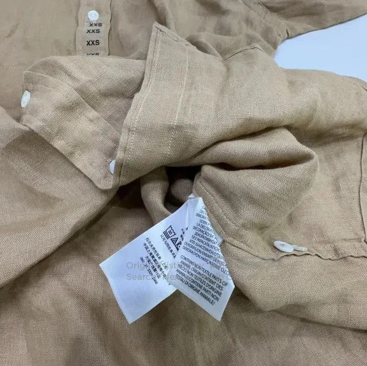 Polo Ralph Lauren Polo Ralph Lauren Khaki Linen Shirt. Size US XXS / EU 40 - 4 Thumbnail