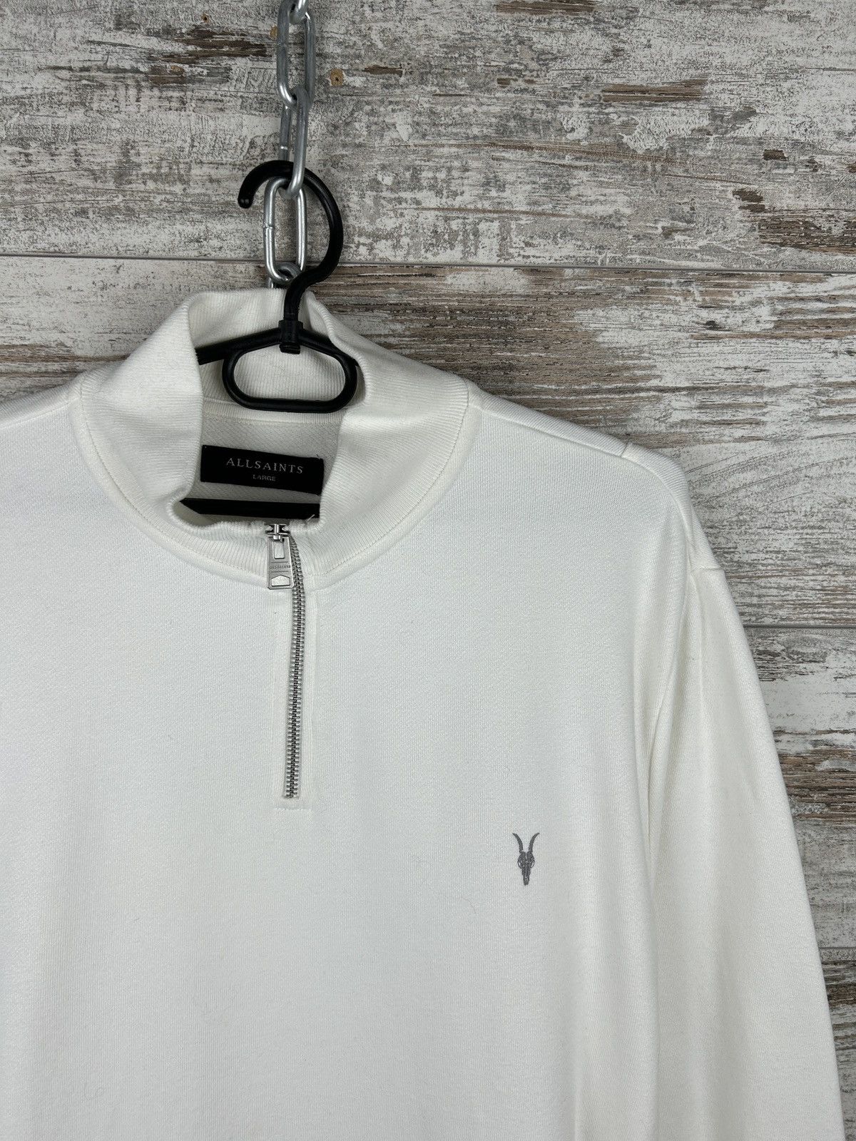 Allsaints × Japanese Brand Mens AllSaints 1/3 zip sweatshirt luxury Size US L / EU 52-54 / 3 - 3 Thumbnail