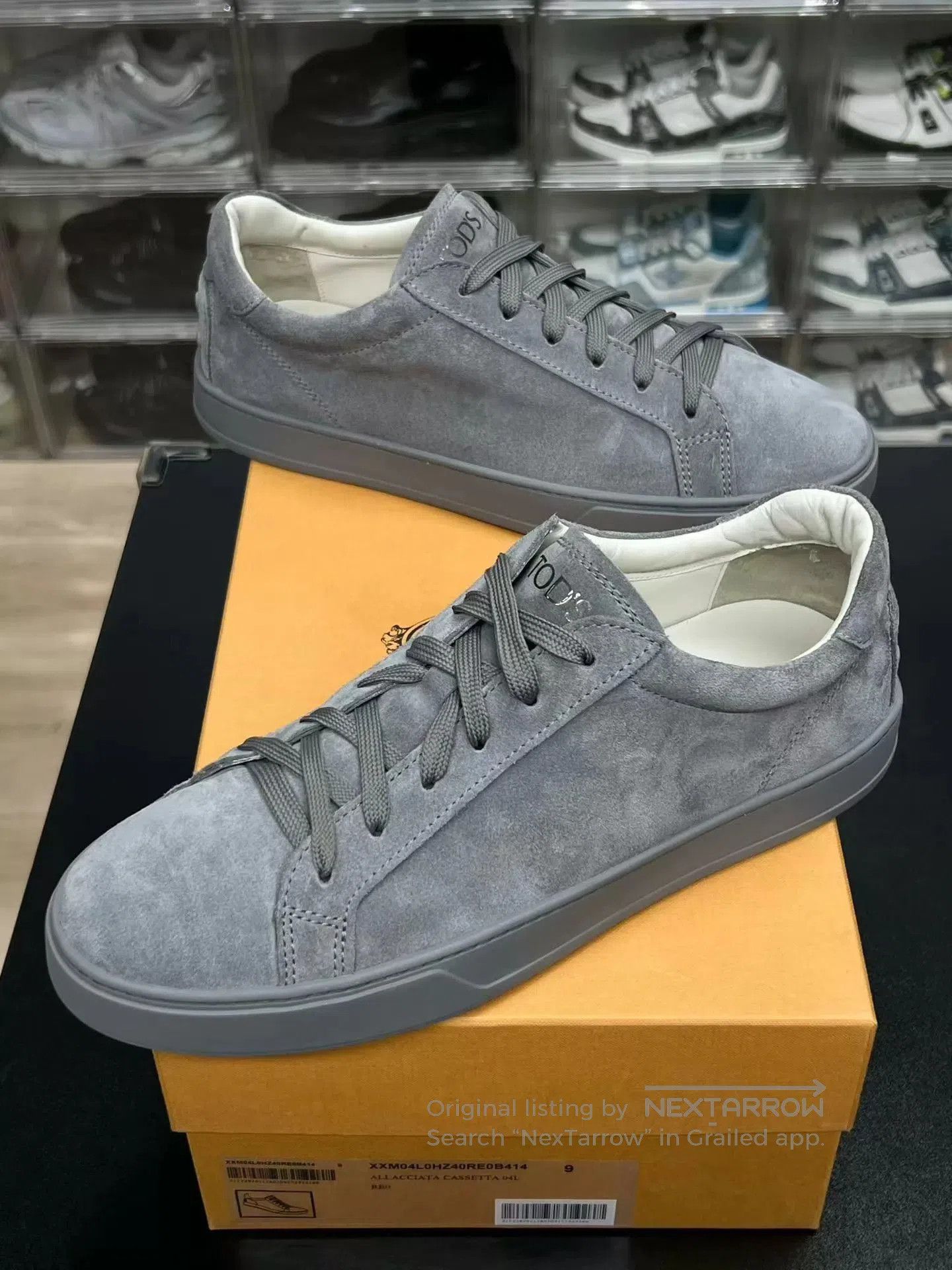 Tod's Gray Low-Top Suede Sneakers Size 10. Size US 10 / EU 43 - 1 Thumbnail